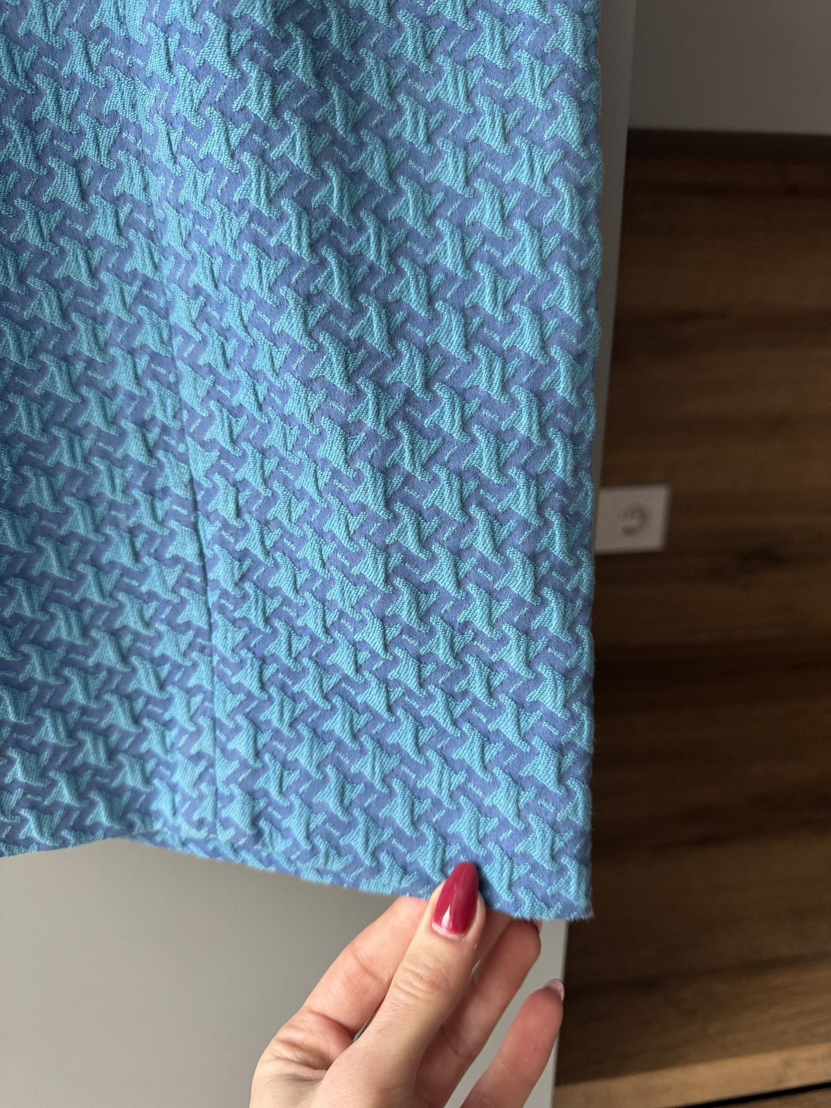 Acne Studios × Japanese Brand Acne Studios Blue Jacquard Pencil Zip Skirt Size 27" / US 4 / IT 40 - 2 Thumbnail