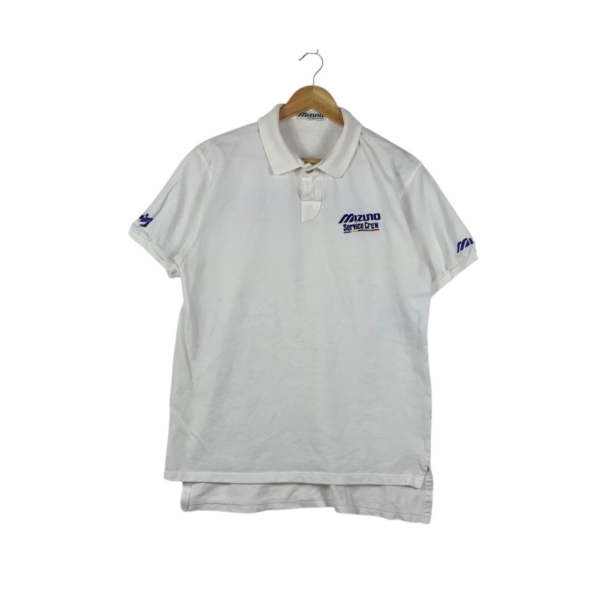 Mizuno Vintage MIZUNO SERVICE CREW Racing Team Polo Tee Shirt Top Size US L / EU 52-54 / 3 - 1 Thumbnail
