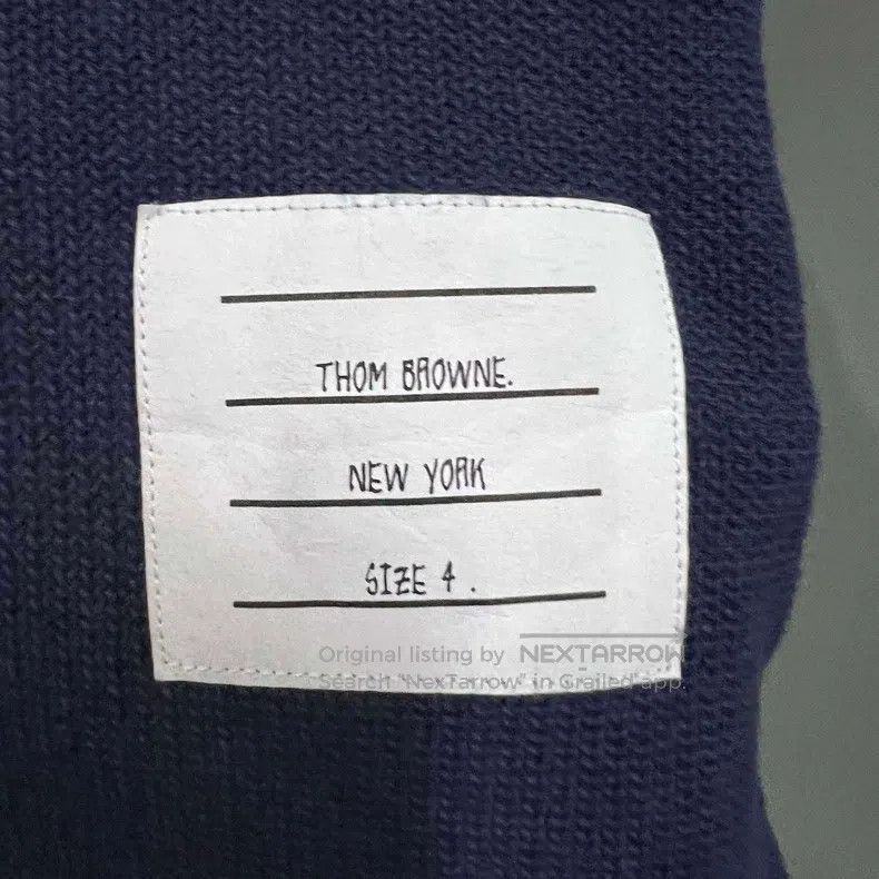 Thom Browne Thom Browne Contrast-colored striped polo shirt with logo Size US XL / EU 56 / 4 - 2 Thumbnail