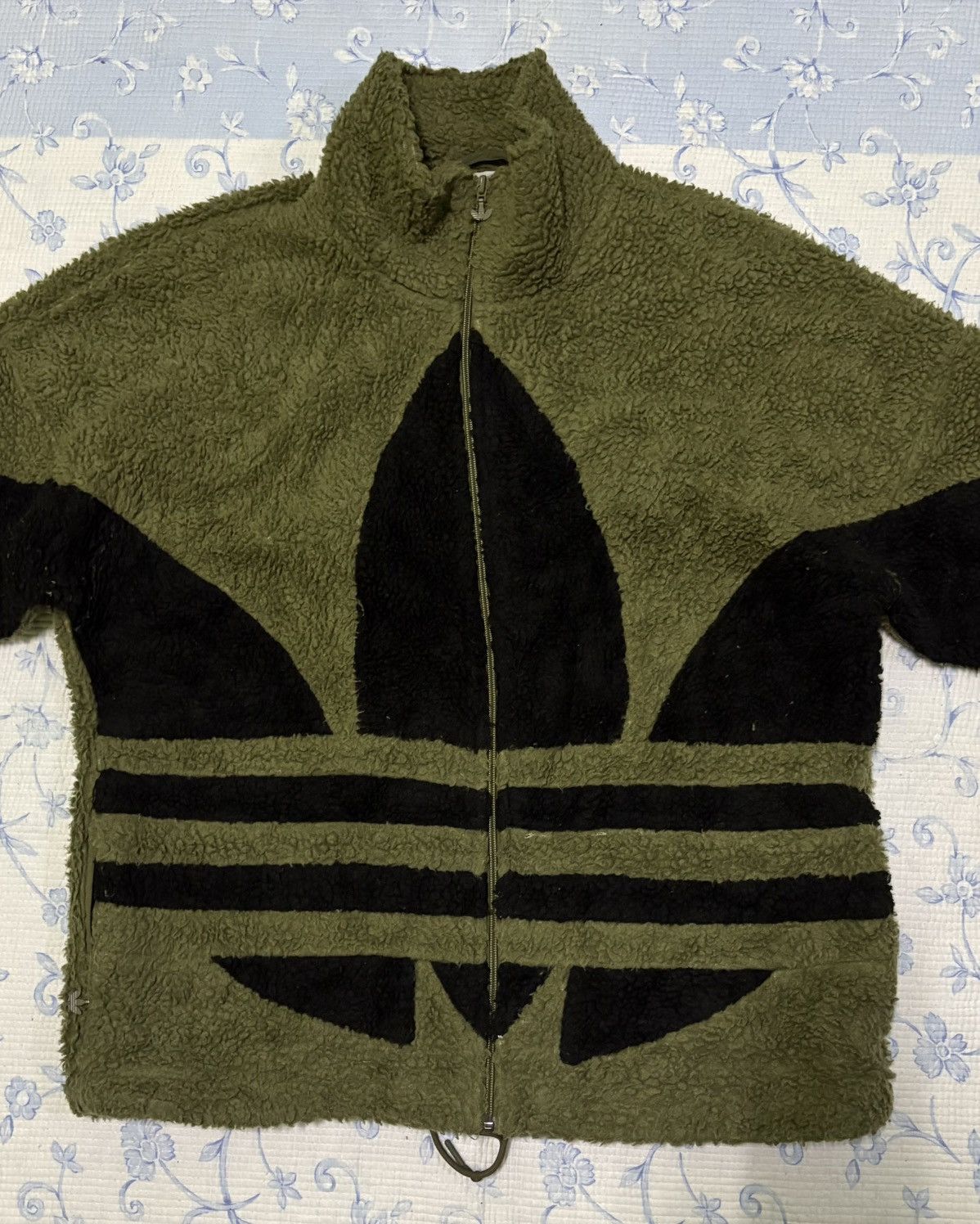 Adidas Adidas Sherpa Jacket Sweater Knitwear Big Logo Size US M / EU 48-50 / 2 - 4 Thumbnail