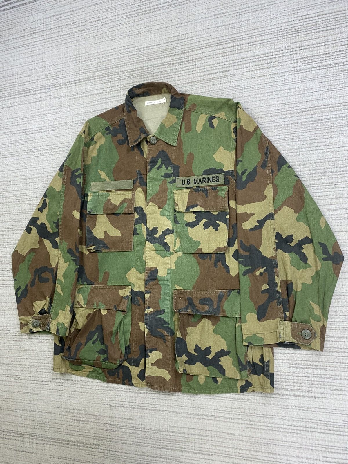 Vintage Vtg Browny Standard U.S Marines Camouflage M65 Field Jacket Size US M / EU 48-50 / 2 - 4 Thumbnail