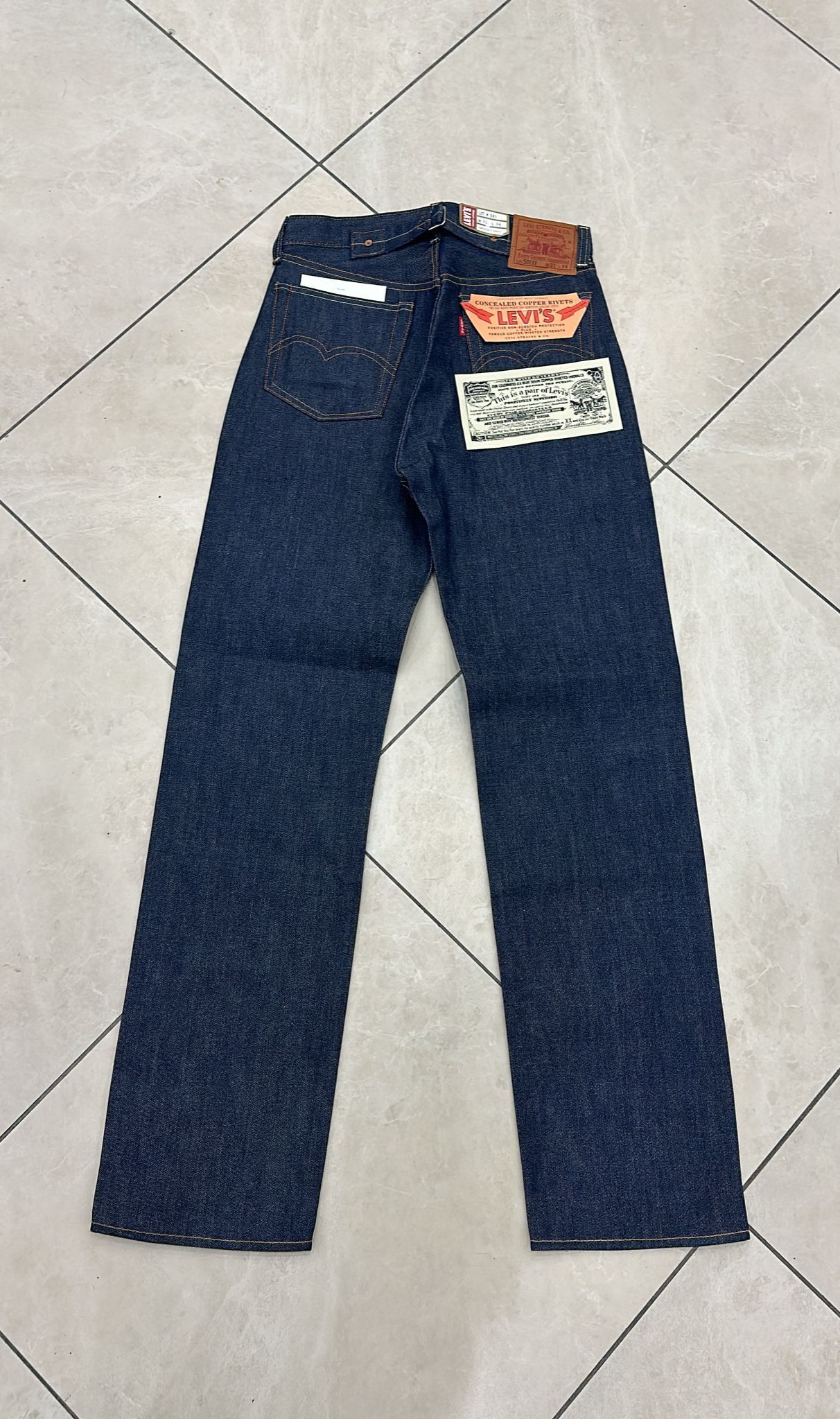 Levi's Vintage Clothing LVC Levi's Vintage Clothing 1937 501XX BigE Selvedge Jeans Size US 30 / EU 46 - 2 Thumbnail
