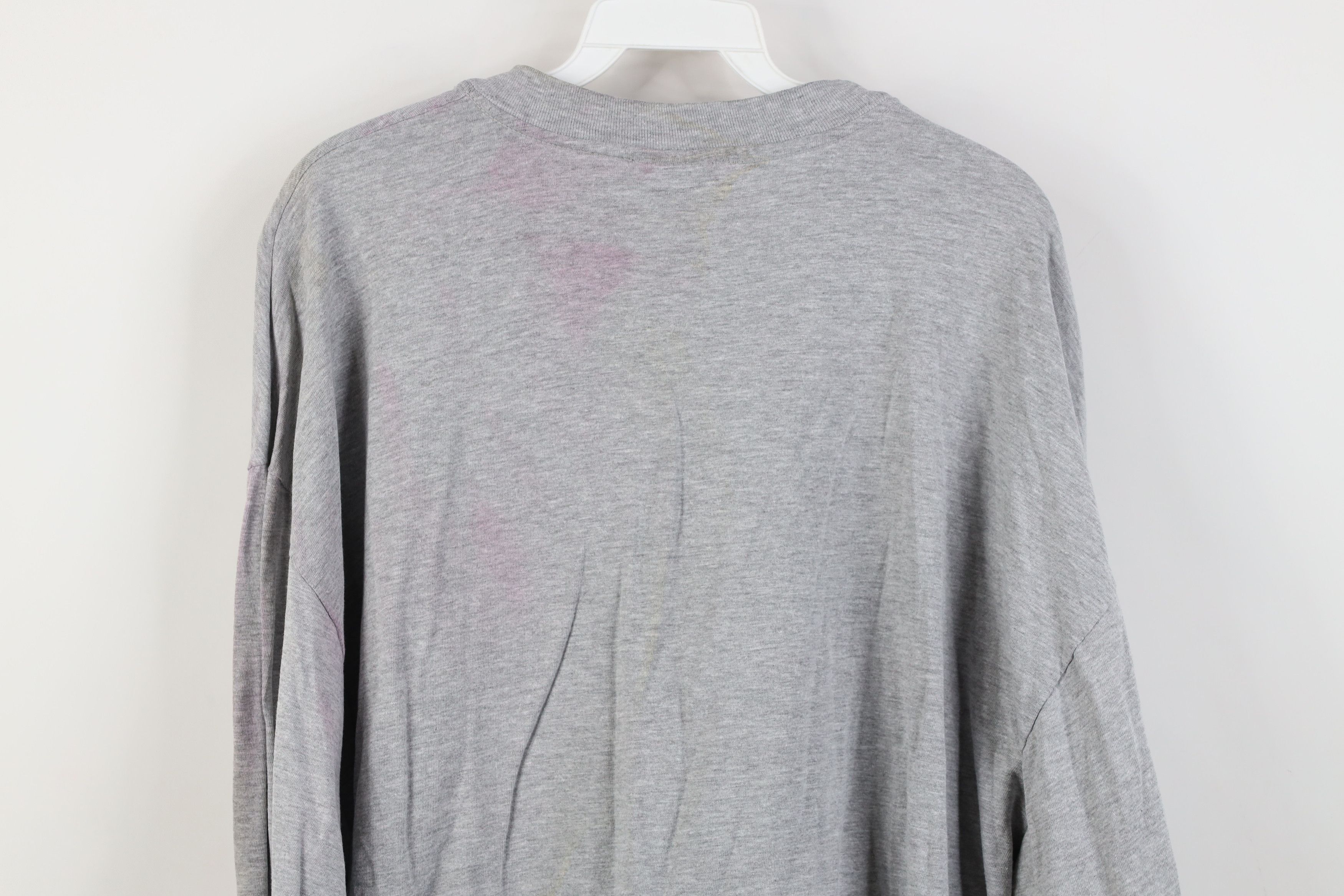 Champion Vintage 90s Champion Spell Out Long Sleeve T-Shirt Gray Size US XXL / EU 58 / 5 - 15 Thumbnail
