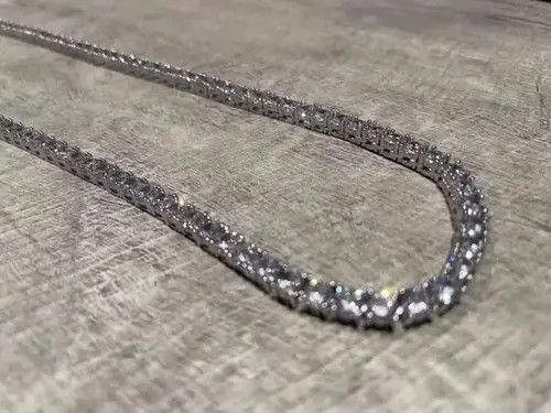 Designer × Vintage Retro full diamond necklace Size ONE SIZE - 4 Thumbnail