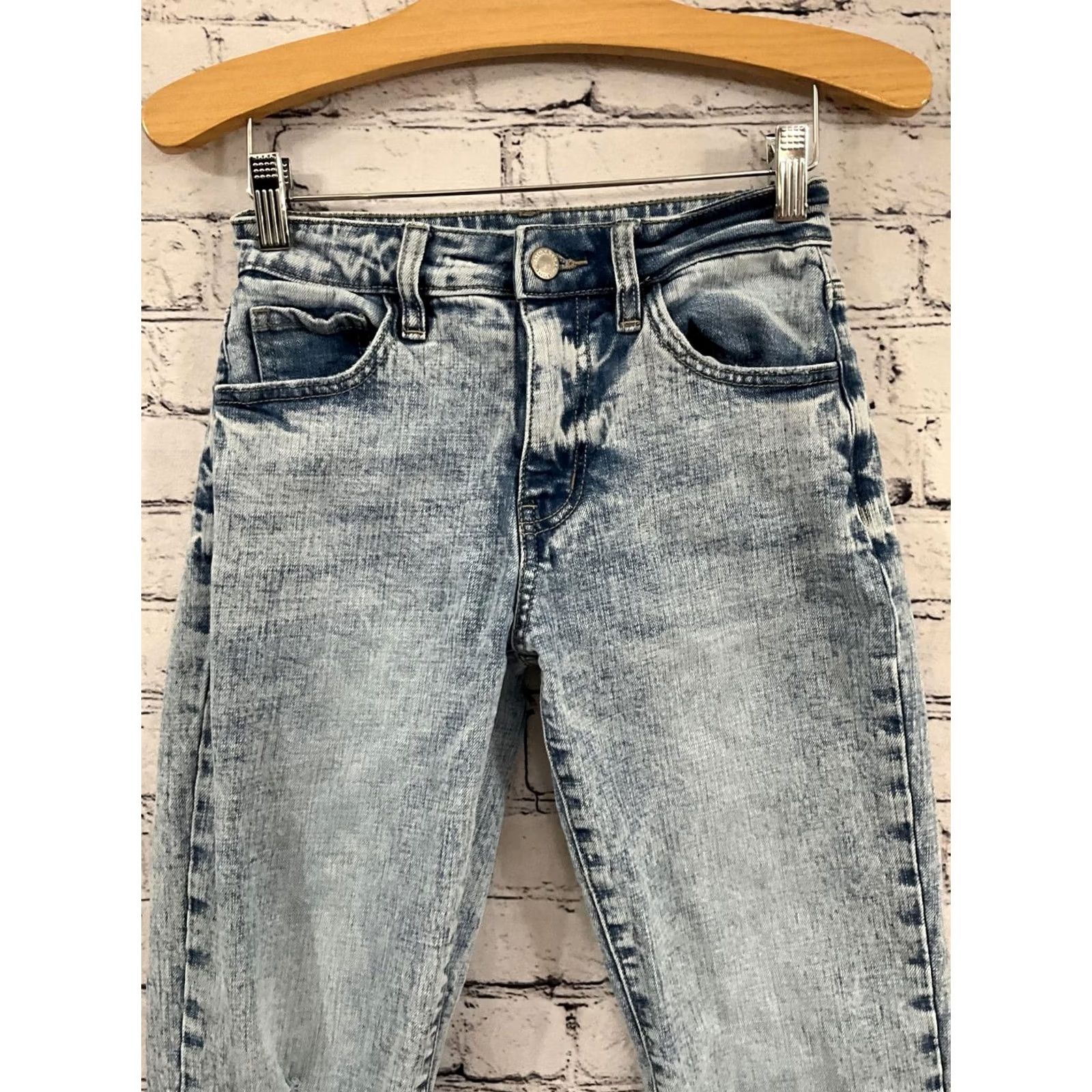 Vintage KanCan Signature Women's Jeans Relaxed Fit Size 23 Blue Denim Button Solid 5-Pocket Vintage No Boys Girls Mens Womens Size 40" / US 18 - 4 Thumbnail