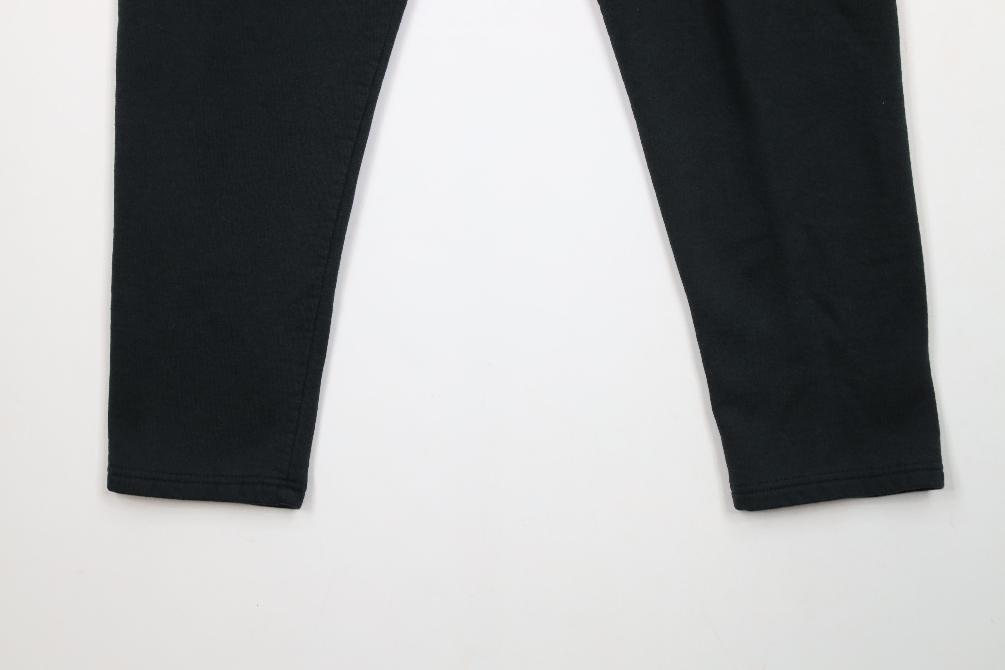Vintage Vintage 90s Streetwear Blank Tapered Leg Sweatpants Black Size US 34 / EU 50 - 4 Thumbnail