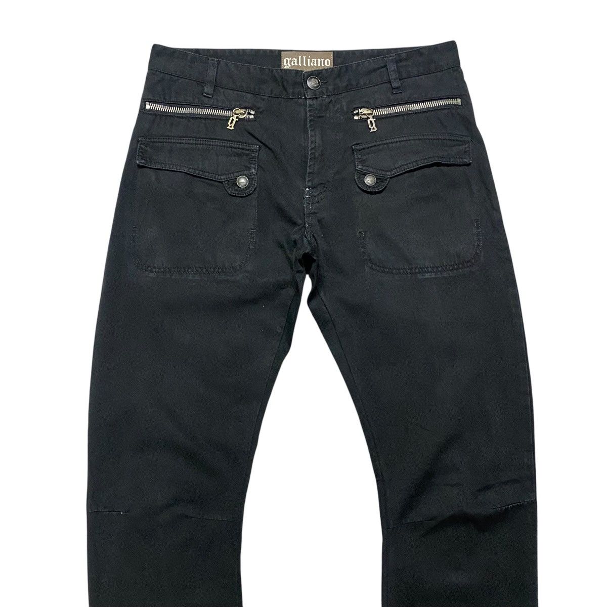 John Galliano John Galliano Black Cargo Pants Size US 34 / EU 50 - 3 Thumbnail