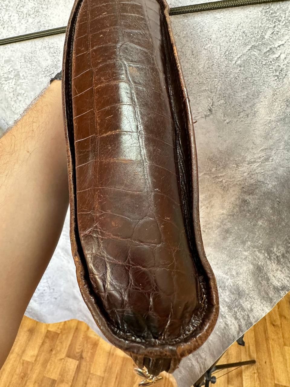 Russell & Bromley Russell & Bromley Italy Croc Embossed Leather Shoulder Bag Size ONE SIZE - 11 Thumbnail