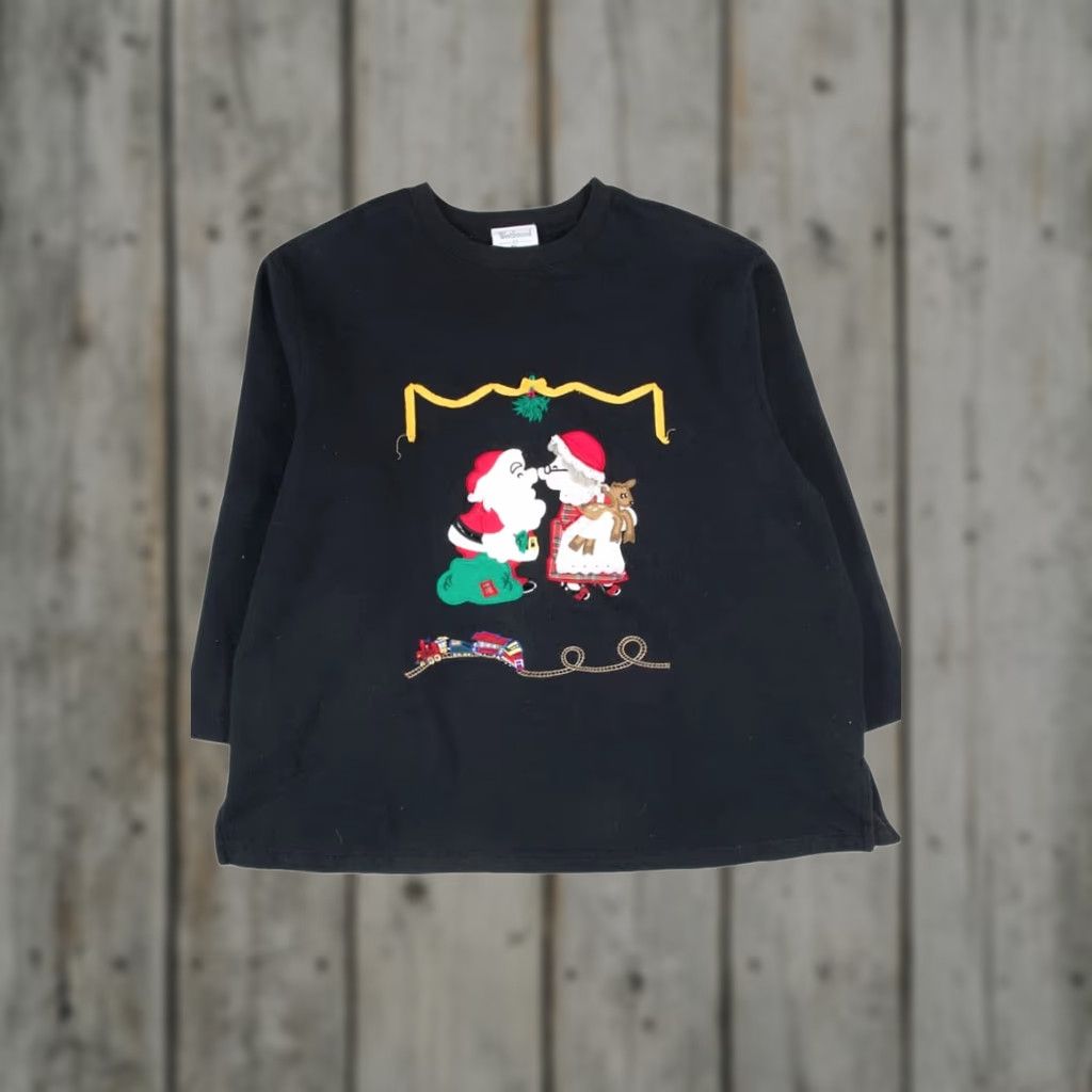 Vintage VINTAGE Black Ugly Christmas Sweatshirt Westbound II Shirt XX-Large Black Christmas Santa Men/Women XXXL Size XXL / US 16-18 / IT 52-54 - 1 Thumbnail