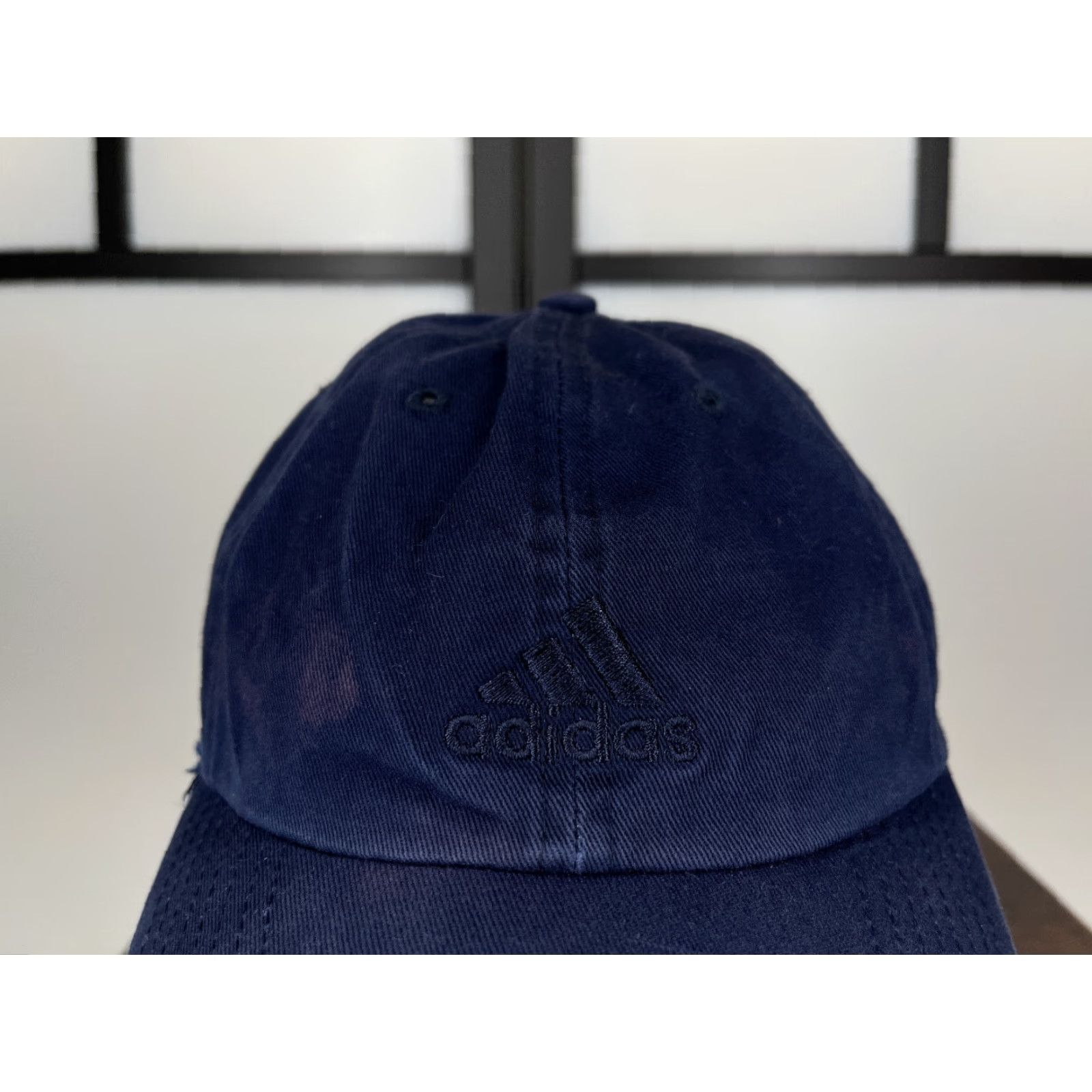 Adidas Adidas Hat Cap One Size Blue 100% Cotton Golf Logo Outdoor Adjustable Mens Hat Size ONE SIZE - 2 Thumbnail