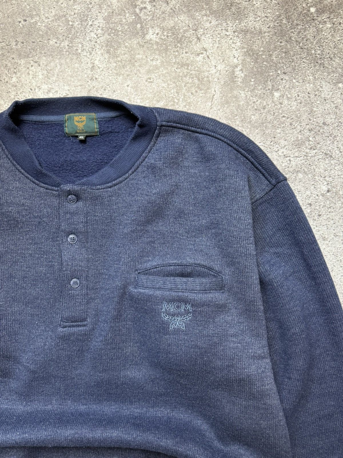 Vintage Vintage MCM Golf sweater 1/4 90s Y2K Size US L / EU 52-54 / 3 - 3 Thumbnail