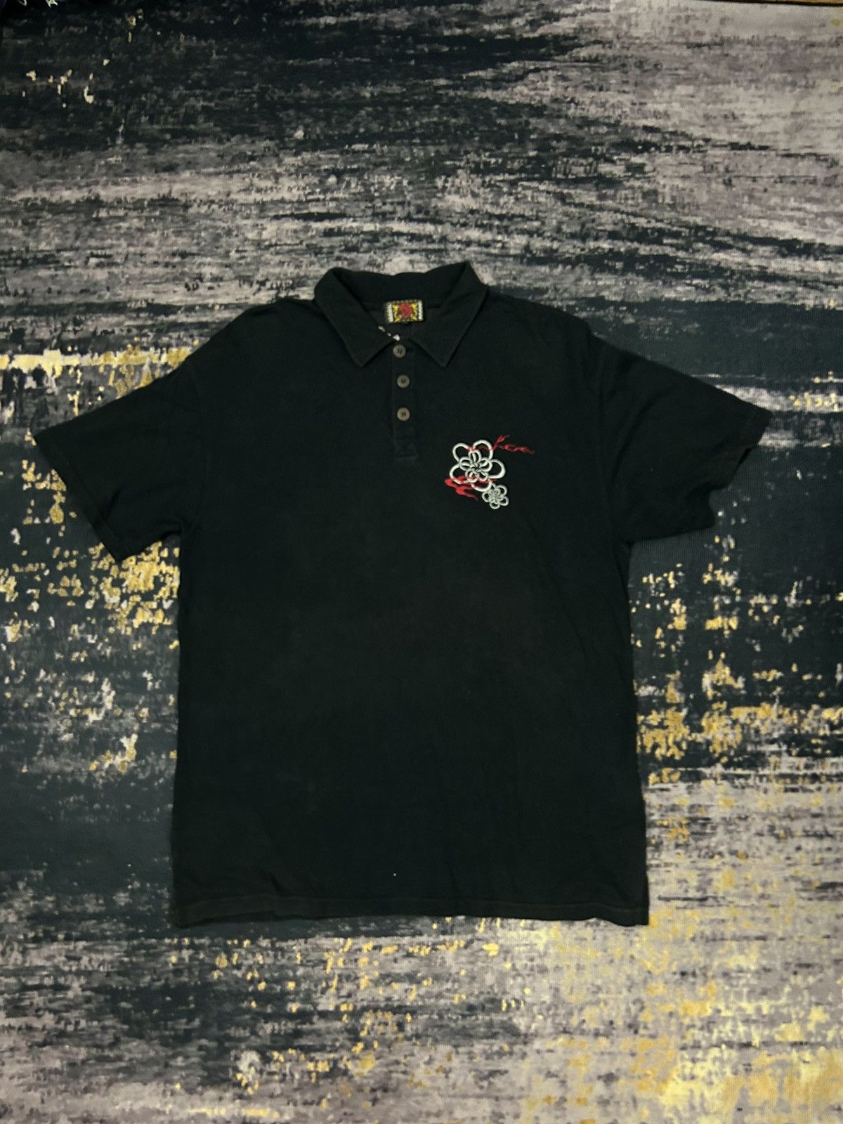 Karakuri Tamashii Japanese Oriental Brand Skull Sakura embroidered Sukajan Size US XXL / EU 58 / 5 - 2 Thumbnail