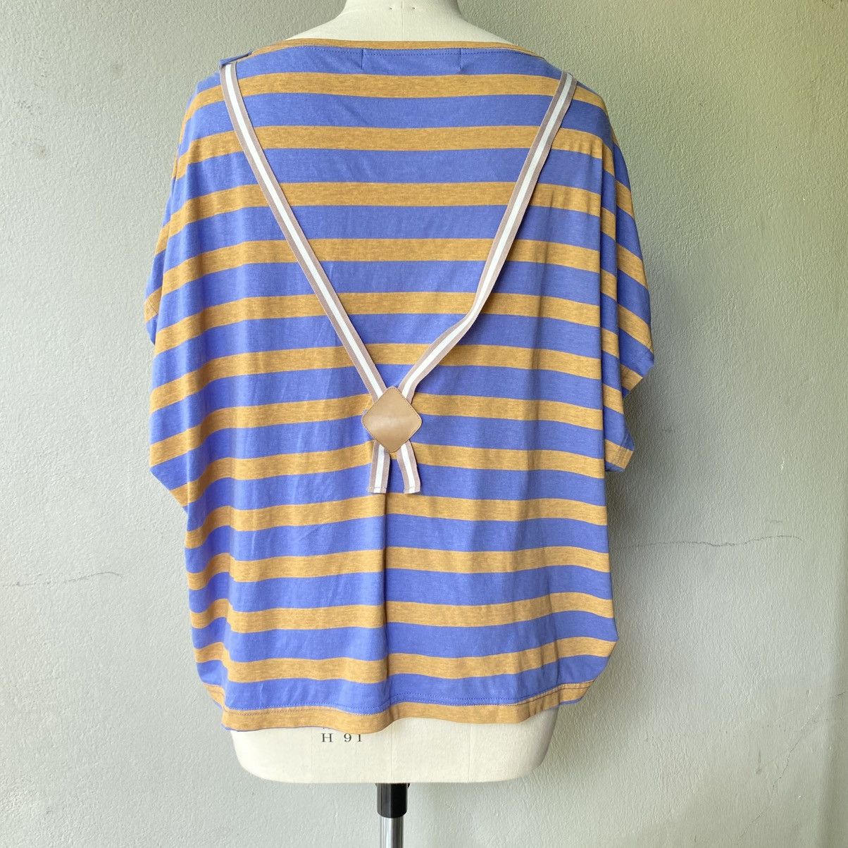 mercibeaucoup Mercibeaucoup, Purple & Yellow Striped Top by Merii Size L / US 10 / IT 46 - 17 Thumbnail