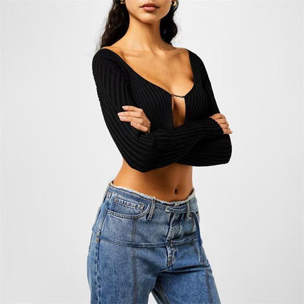 Jacquemus o1g2r1mq1024 Cardigan in Black Size S / US 4 / IT 40 - 3 Thumbnail