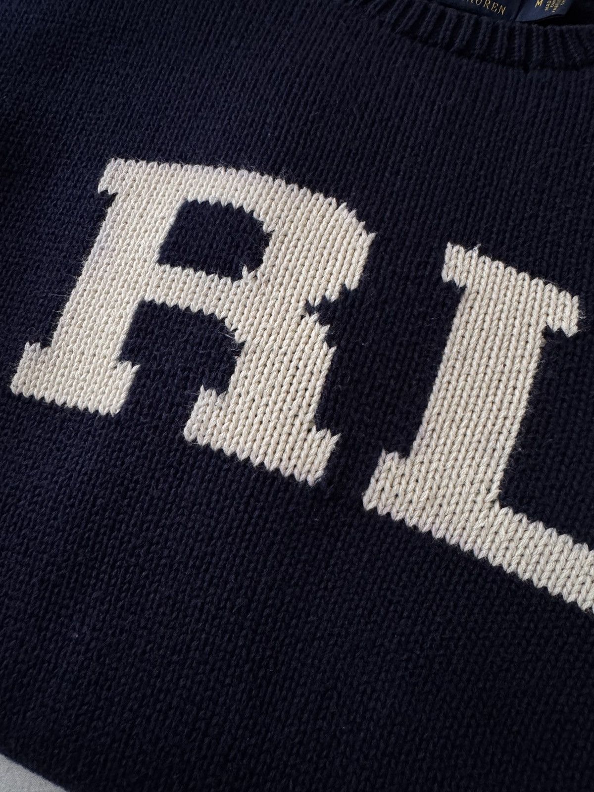 Polo Ralph Lauren 🔥🔥 Polo Ralph Lauren Monogram Wool Sweater Size US M / EU 48-50 / 2 - 3 Thumbnail