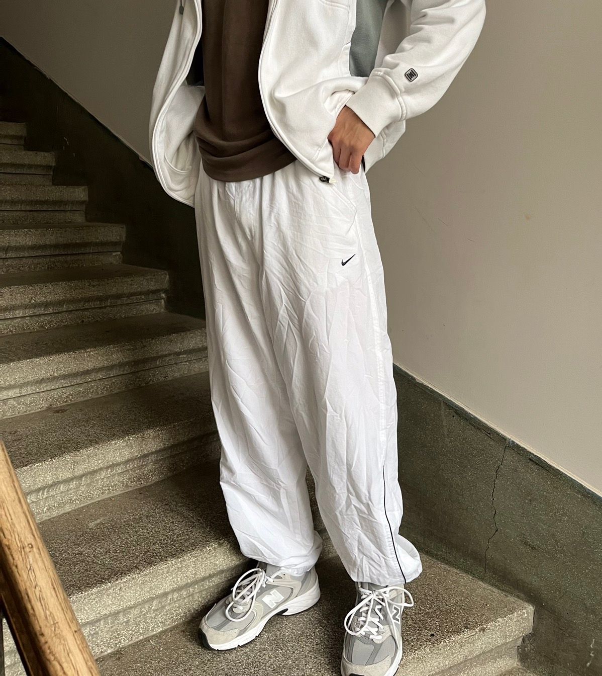 Pre-owned Nike Sweatpants  Vintage In White