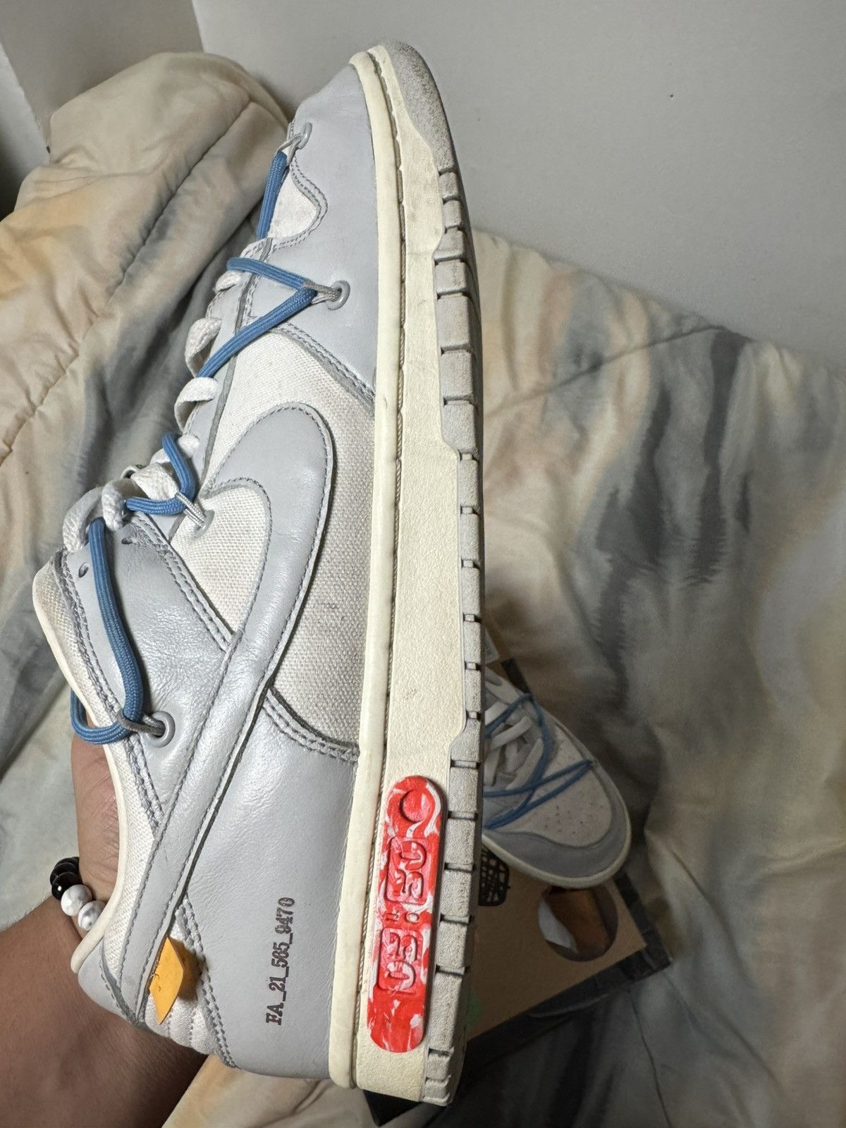 Nike × Off-White Nike Dunk Low Off-White Lot 5 Size US 11.5 / EU 44-45 - 24 Thumbnail