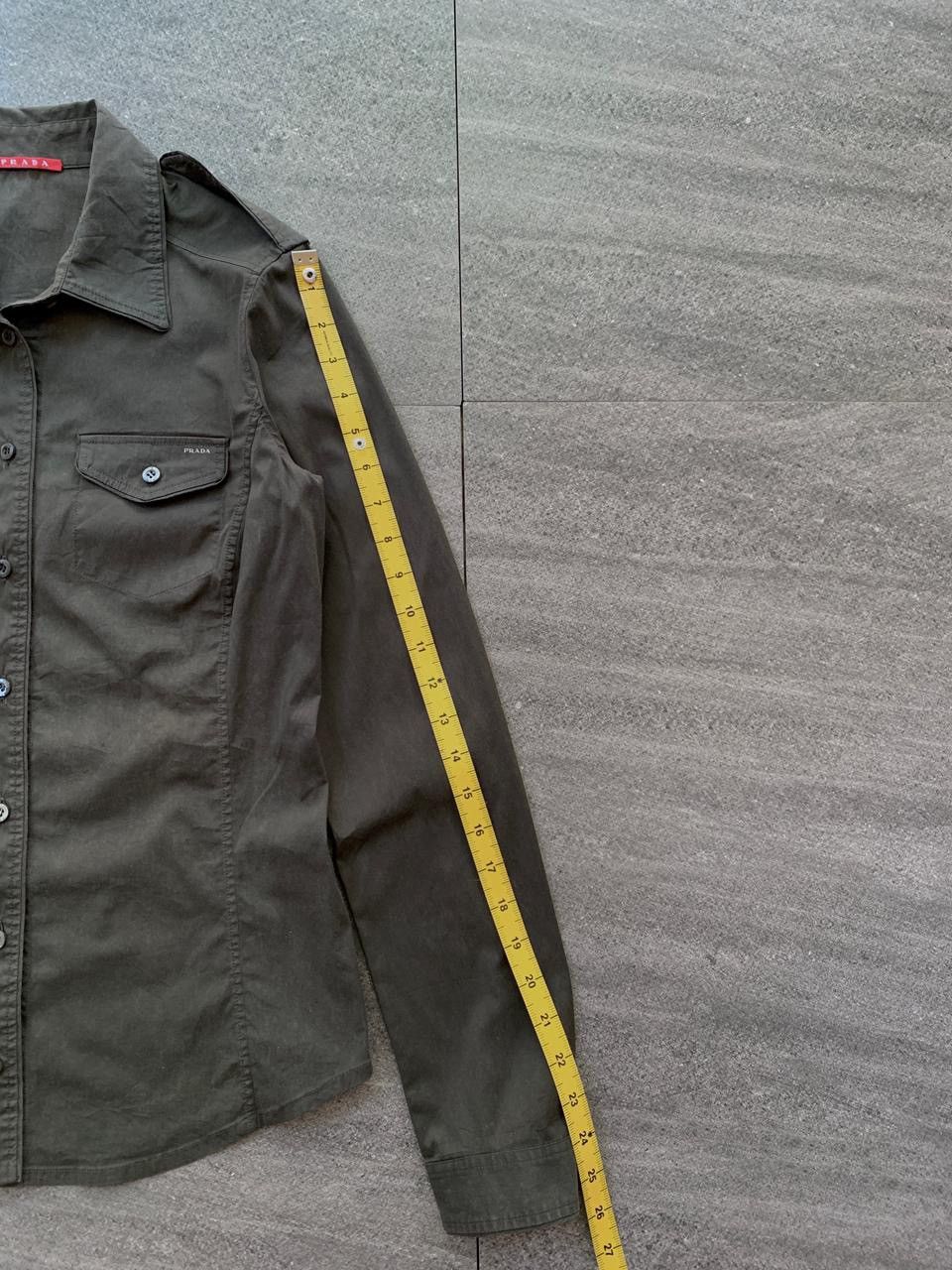 Prada FREE TAX! 2000s Military Printed Logo Ls Shirt Size US S / EU 44-46 / 1 - 11 Thumbnail