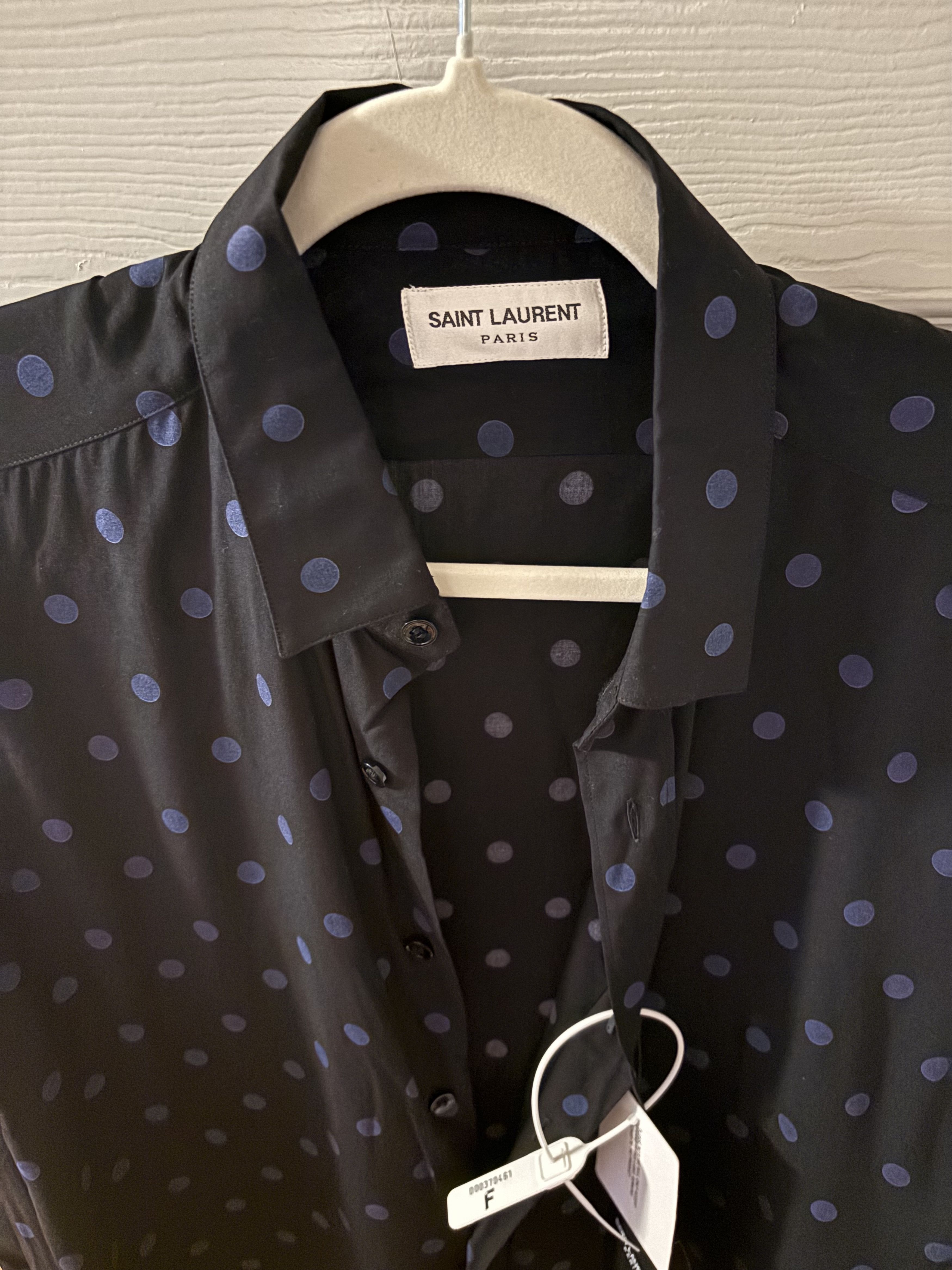 Saint Laurent Paris Rare Saint Laurent Paris Polka Dots Shirt Hedi Era Size US M / EU 48-50 / 2 - 3 Thumbnail