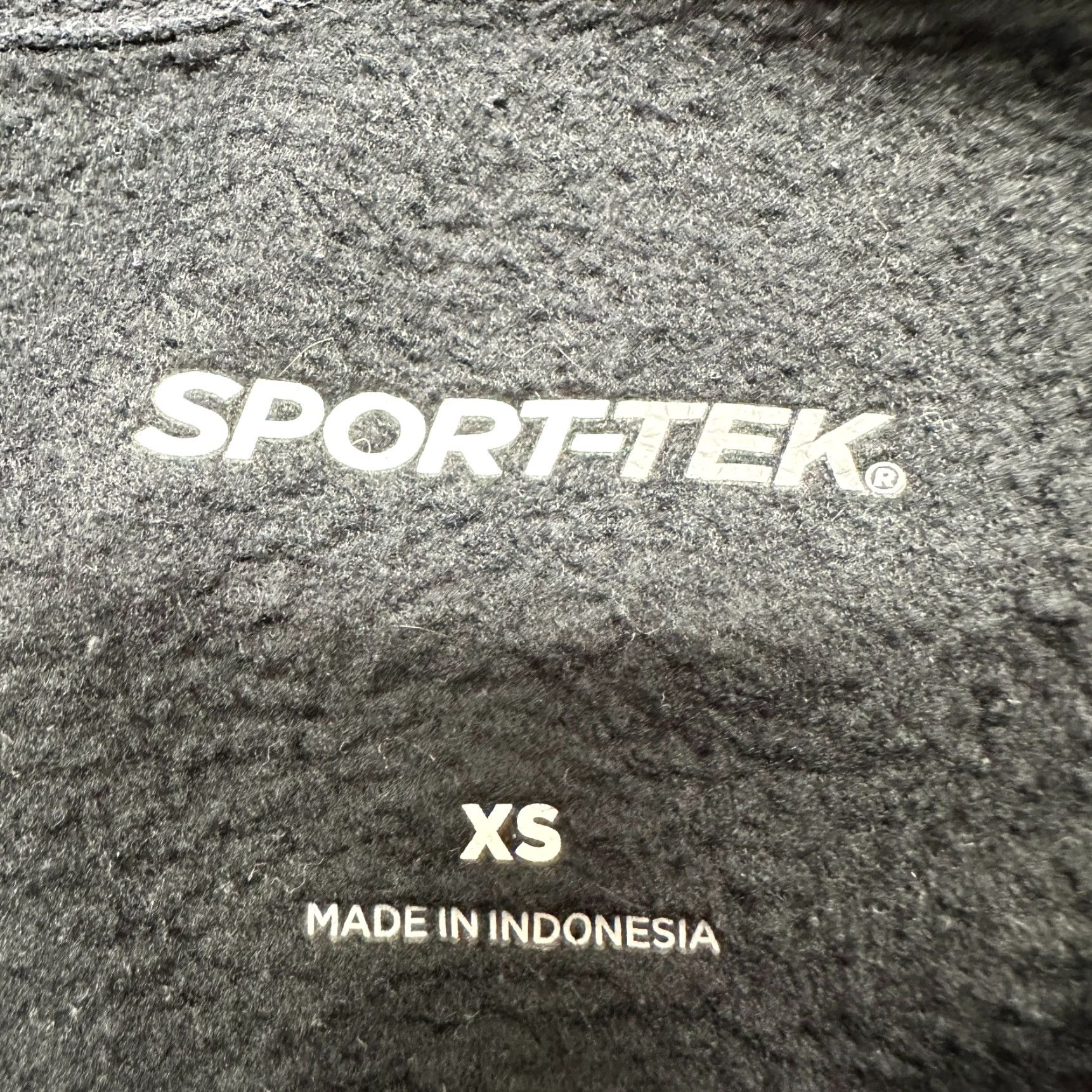 Vintage SPORT-TEK Hoodie Mens XS Black Pullover Cotton Drawstring Sport Tex Tacoma Rockets Dye Fade Spot Sleeve Size US XS / EU 42 / 0 - 5 Thumbnail