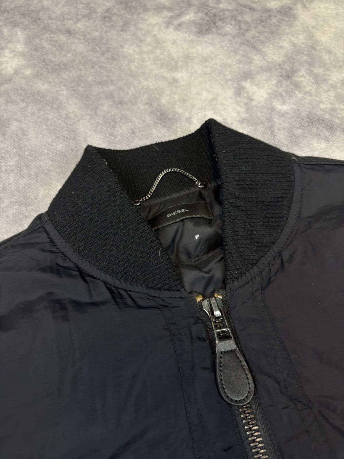 Diesel × Vintage Diesel Bomber Jacket Flyers Boxy Designer Ma-1 Streetwear Size US M / EU 48-50 / 2 - 2 Thumbnail