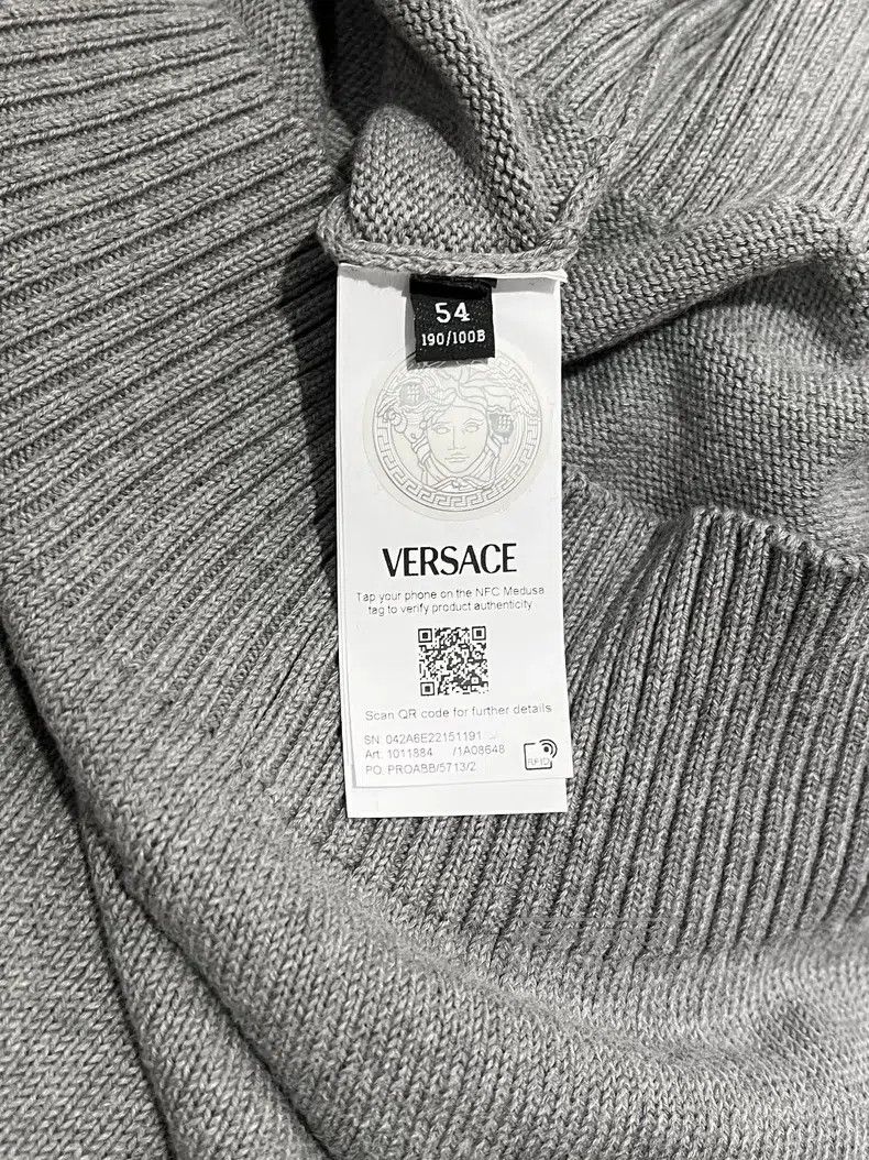 Versace Versace Medusa back pattern embroidered cotton sweater Size US L / EU 52-54 / 3 - 7 Thumbnail