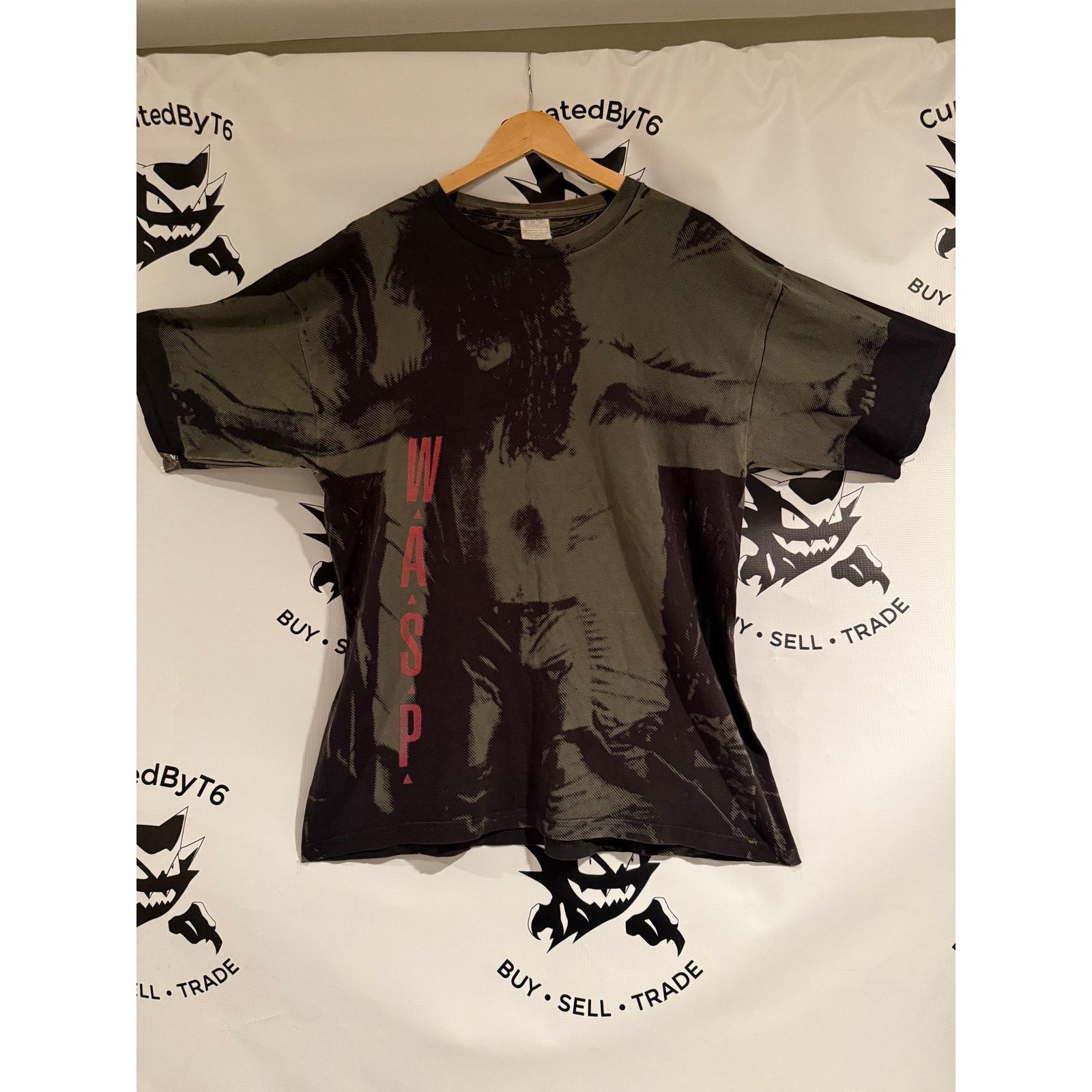 Vintage Vintage 90s W.A.S.P. Overprint T-Shirt XL Glam Metal Ozzy Size US XL / EU 56 / 4 - 1 Thumbnail