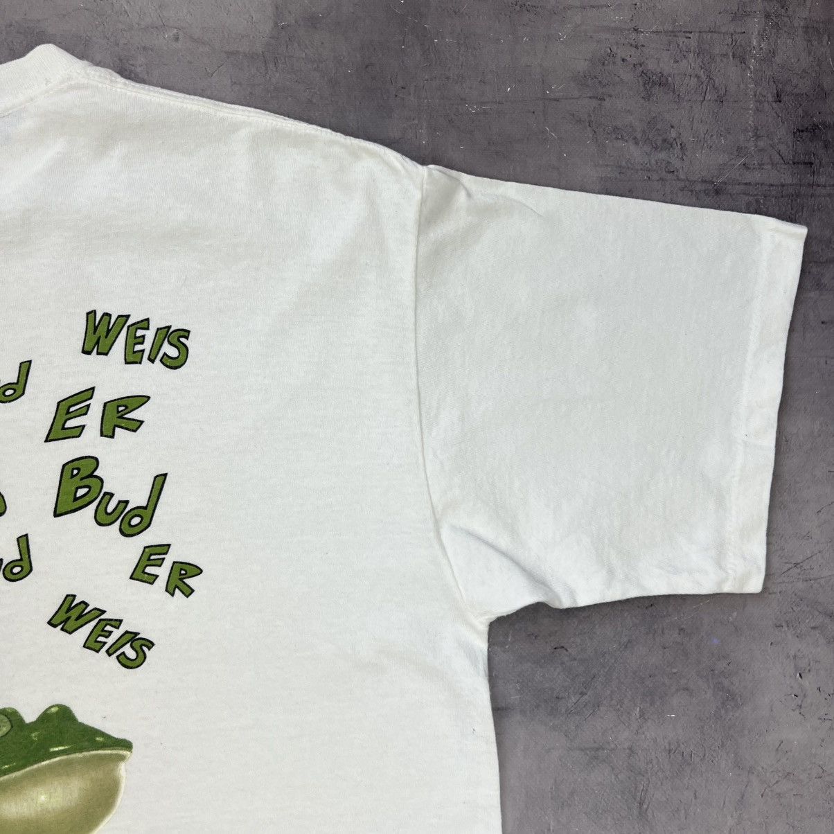 Budweiser Rare! Budweiser Frog Big Logo Tee 90s Single Stitch Vintage Size US XL / EU 56 / 4 - 5 Thumbnail
