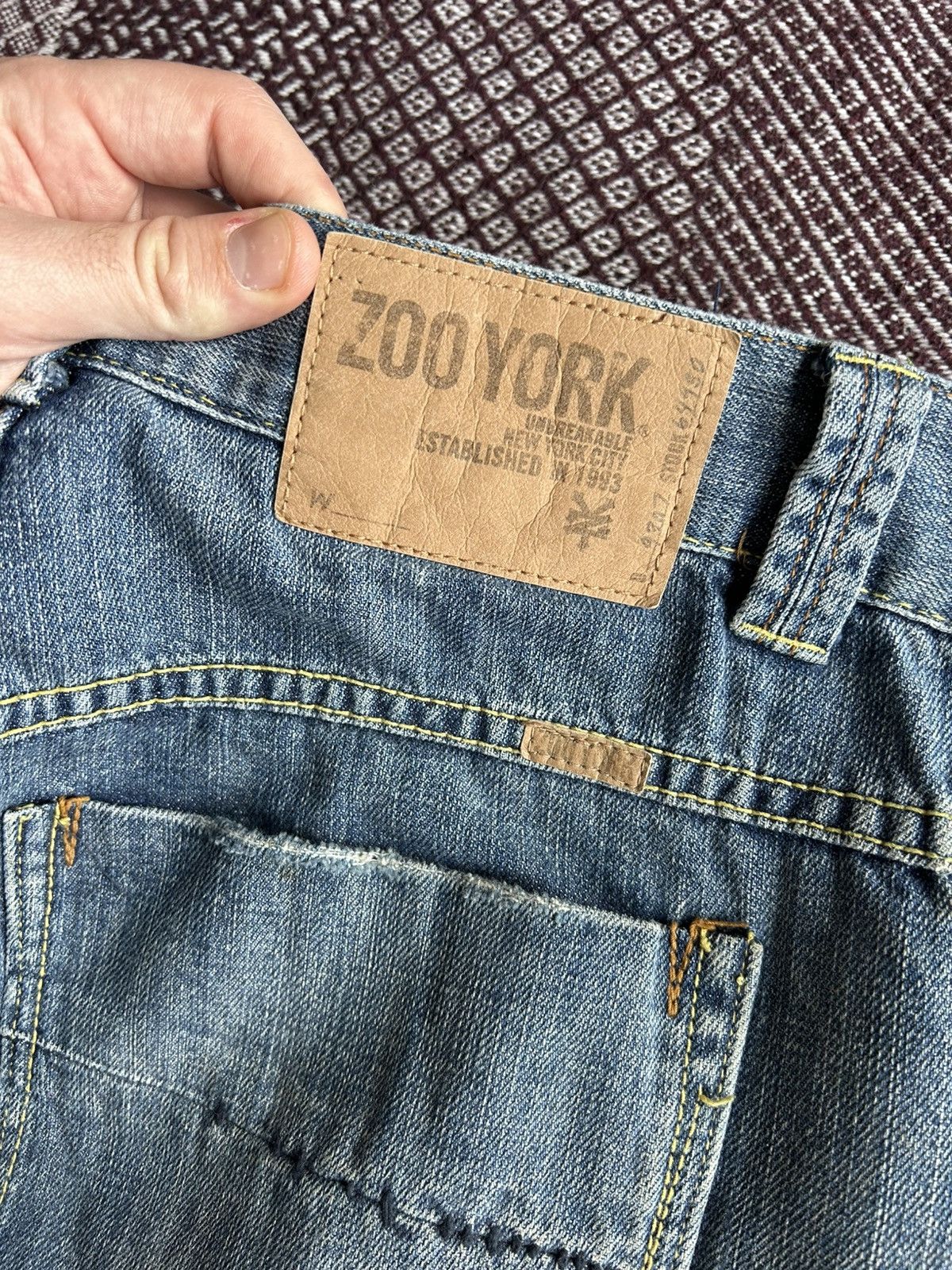 Jean × Vintage × Zoo York Vintage Baggy Zoo York Denim Dirty Jeans Size 30 Streetwear Size US 30 / EU 46 - 7 Thumbnail
