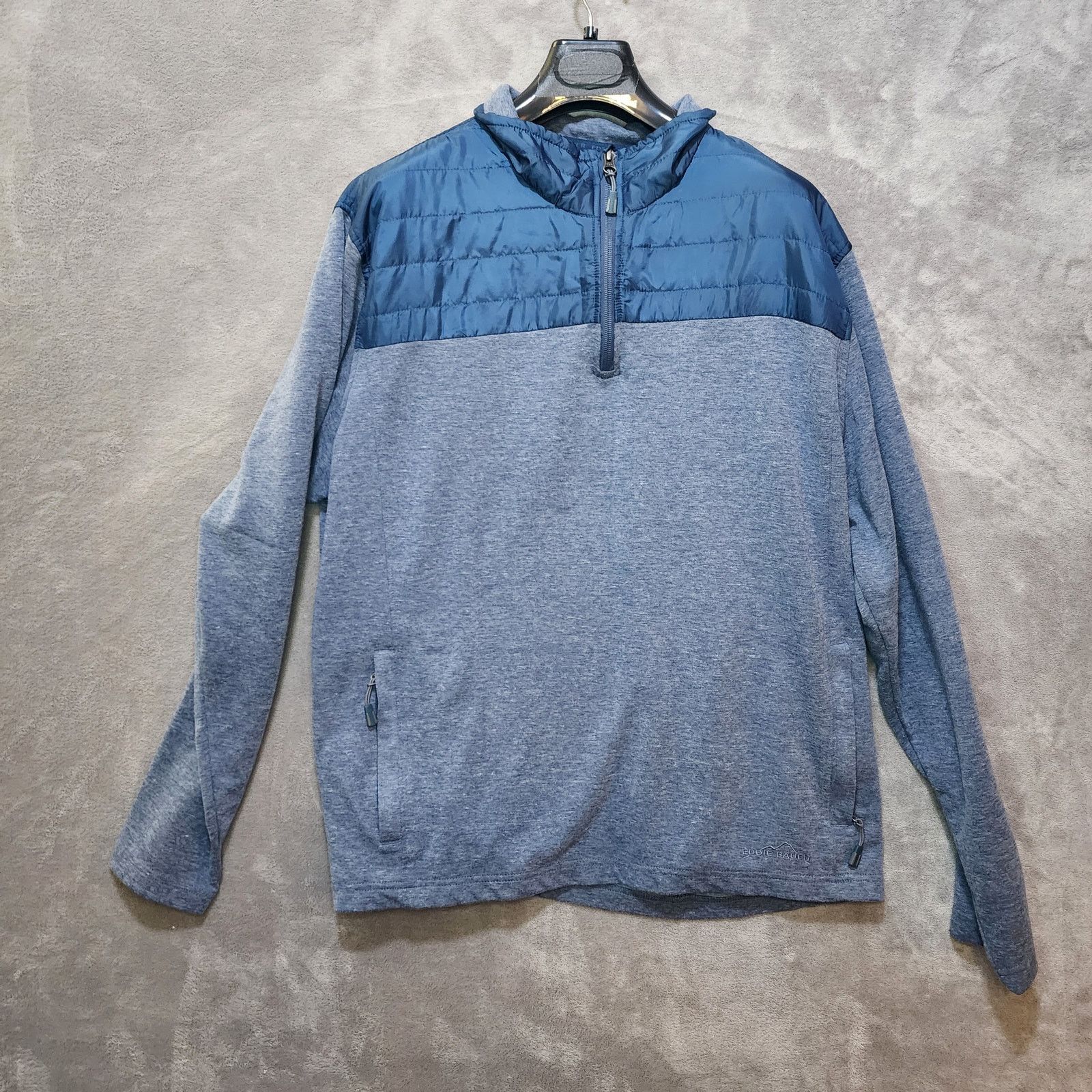 Eddie Bauer Eddie Bauer 2XL Men's Fleece Puffer Mixed Media Jacket Gray Size US XXL / EU 58 / 5 - 1 Thumbnail