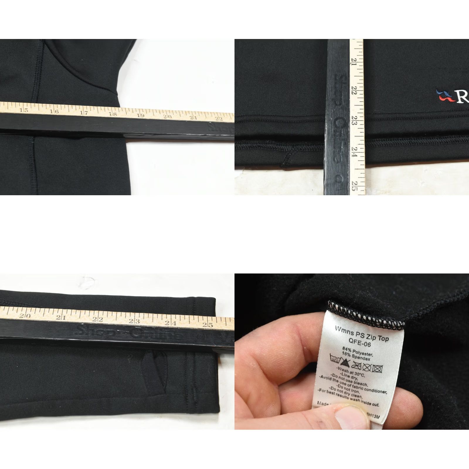Rab Rab Power Stretch Fleece 1/4 Zip Sweater Womens Large Black Long Sleeve Hiking Size L / US 10 / IT 46 - 8 Thumbnail