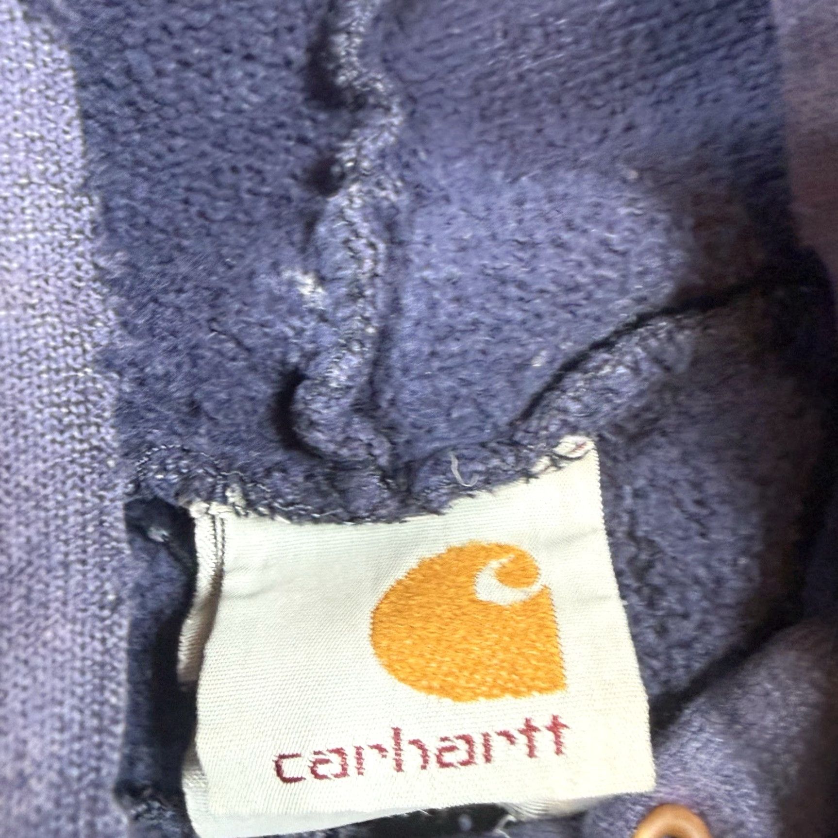 Carhartt VINTAGE Carhartt Hoodie Mens 2XL Blue 90s Distressed Sun Faded Painter Pullover Suns Badges Size US XXL / EU 58 / 5 - 6 Thumbnail