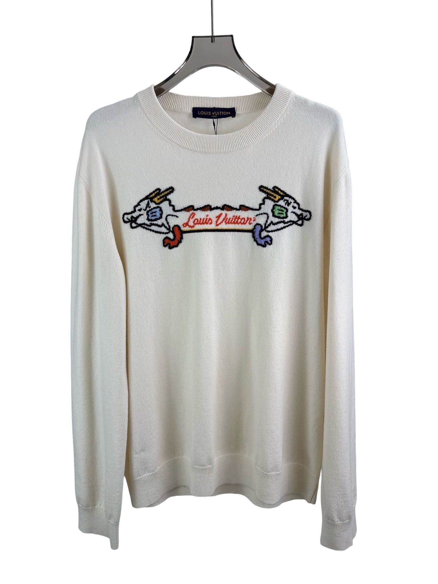 Louis Vuitton Louis Vuitton Twin Dragon Graphic Knit Sweater XXL Size US XXL / EU 58 / 5 - 1 Thumbnail