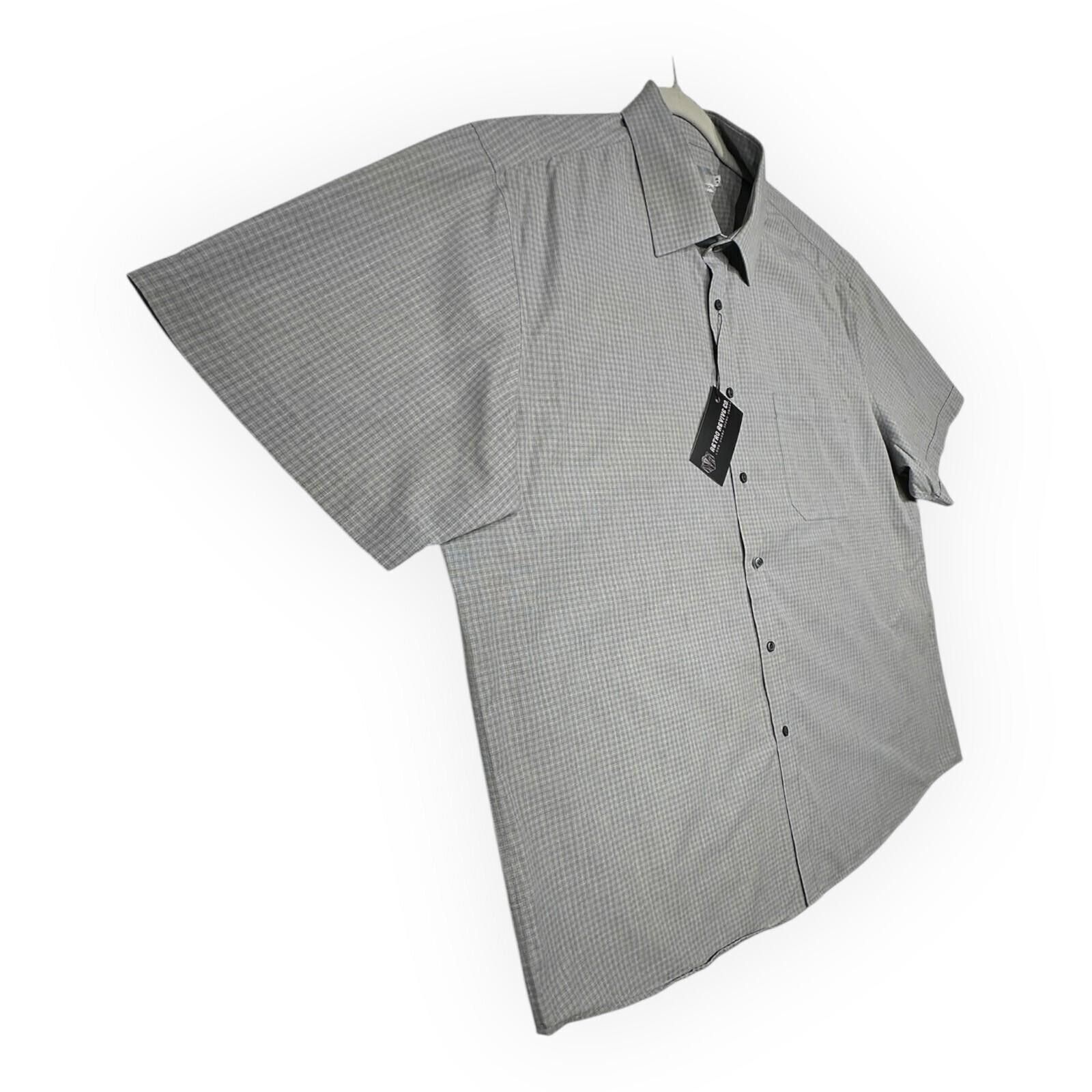 Marks & Spencer Marks & Spenser Shirt Men's UK Size 2XL Grey Non Iron Size 48R - 5 Thumbnail