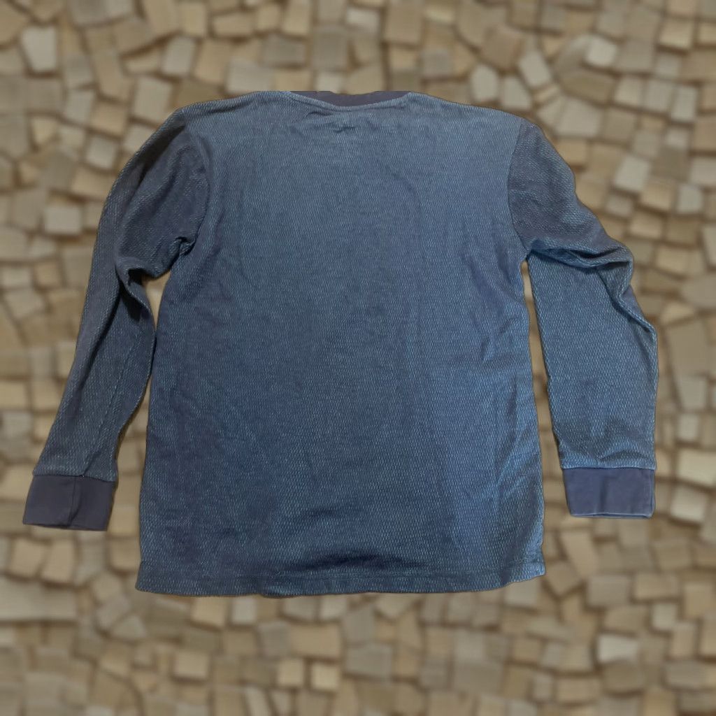 George George Shirt Mens Size Medium Long Sleeve Crew Neck Blue Black Size US M / EU 48-50 / 2 - 1 Thumbnail