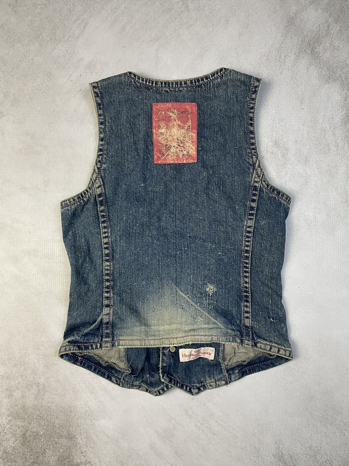 Hysteric Glamour 2000s Hysteric Glamour Denim Vest Size ONE SIZE - 12 Thumbnail