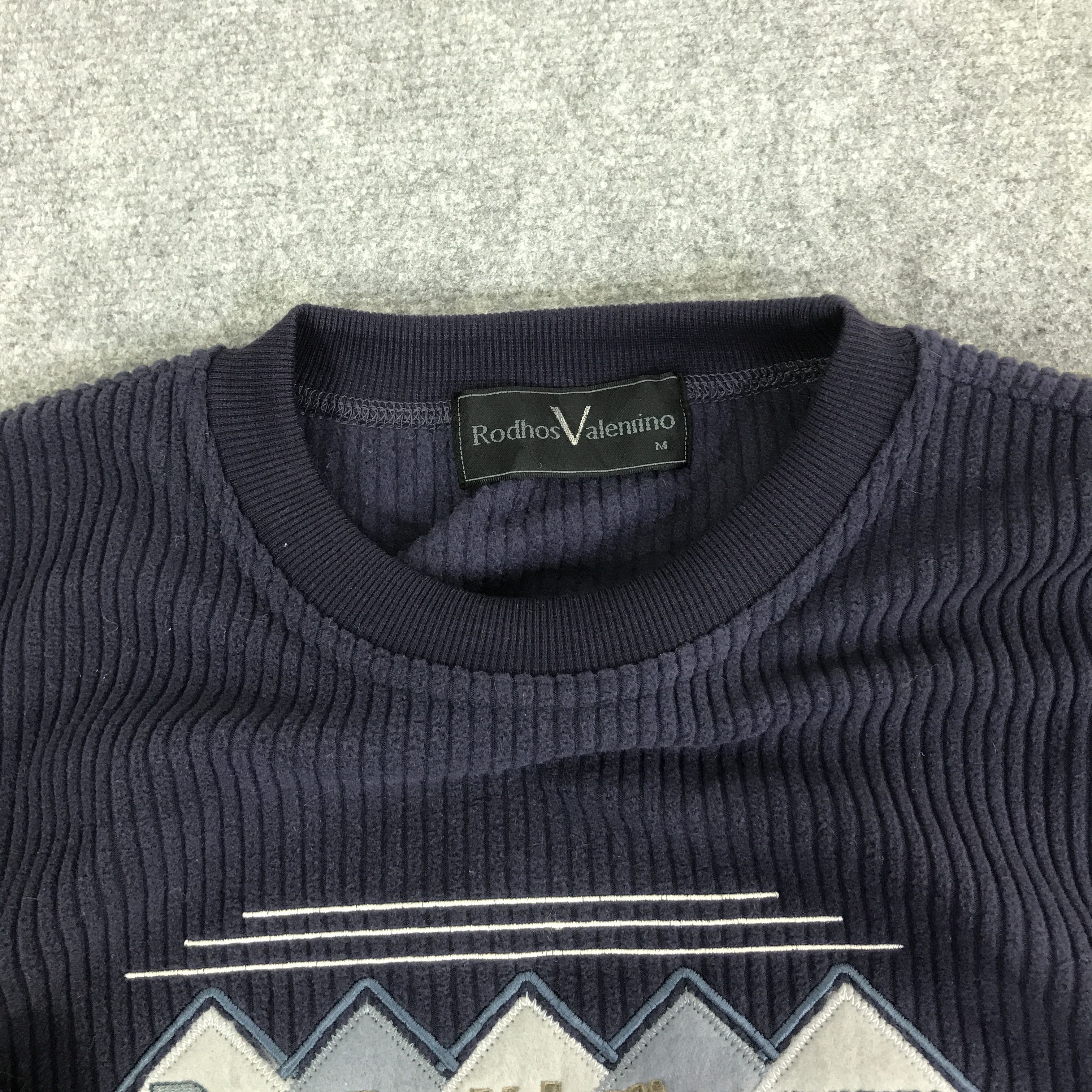 Japanese Brand rodhos valentino sweatshirt K114B22 Size US M / EU 48-50 / 2 - 8 Thumbnail