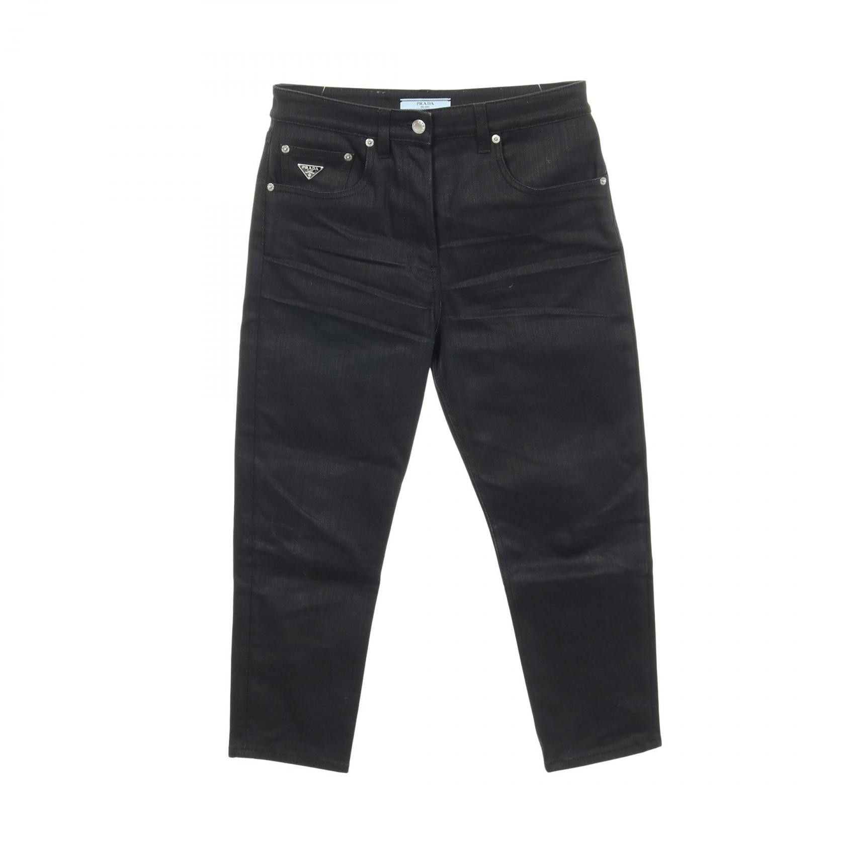 Prada Prada Prada Cotton Denim Pants Textile Bottoms DUTY FREE for USA Size ONE SIZE - 1 Thumbnail