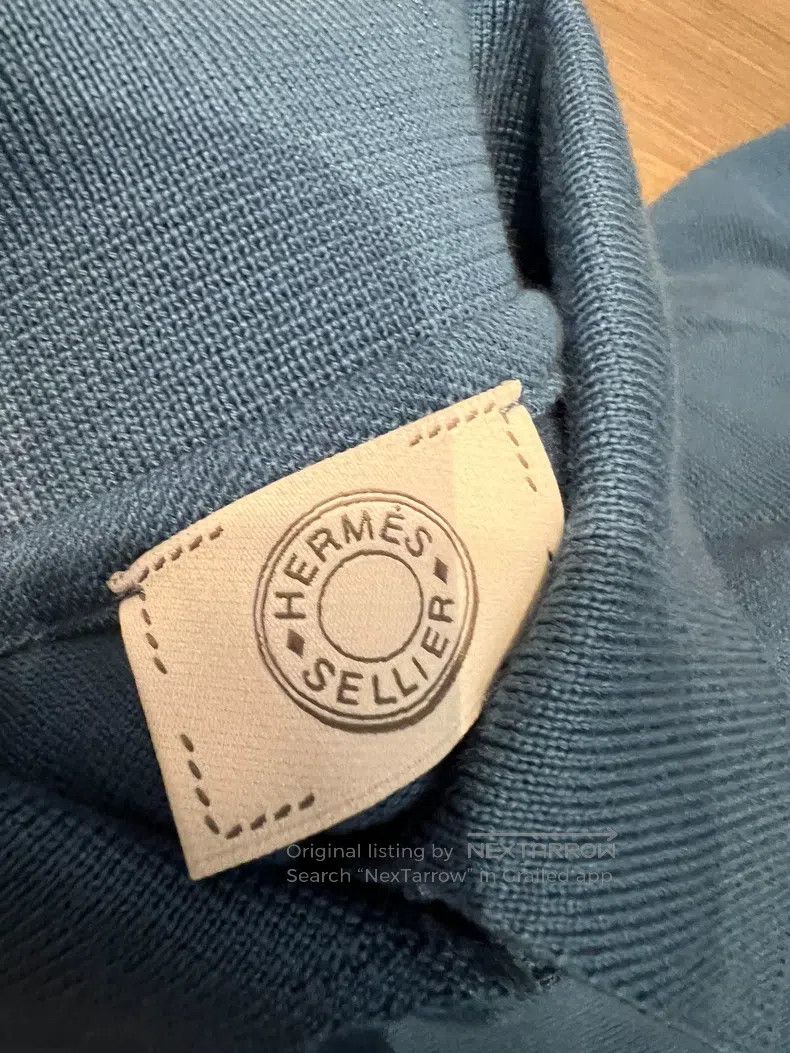 Hermes Hermes Blue Polo, 100% pure cotton Size S / US 4 / IT 40 - 4 Thumbnail