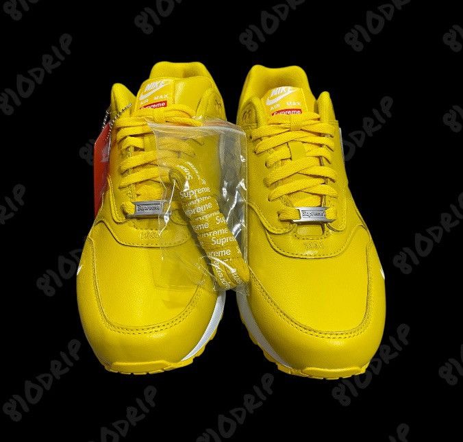 Nike × Supreme Supreme Nike Air Max 1 '87 SP Speed Yellow (10) Size US 10 / EU 43 - 5 Thumbnail