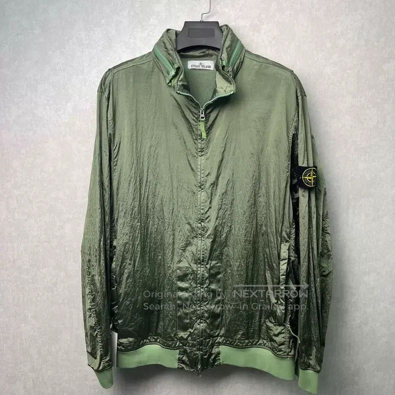 Stone Island STONE ISLAND Stone Island Metallic Nylon Hooded Jacket Size US XXL / EU 58 / 5 - 1 Thumbnail