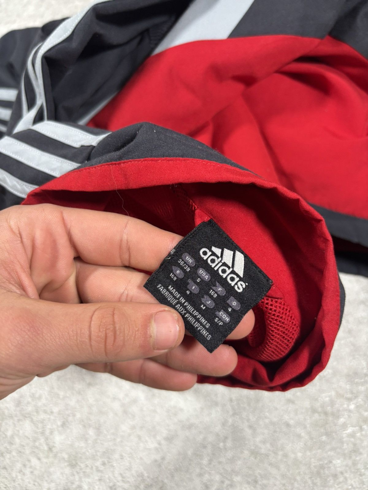 Adidas Vintage Adidas FC Sarnen Track Jacket RedBlack Three Stripes Size US L / EU 52-54 / 3 - 11 Thumbnail