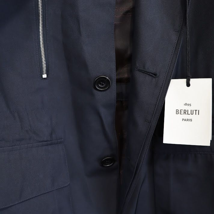 Berluti o1rshd1 Technical Travel Jacket in Cold Night Blue Size US M / EU 48-50 / 2 - 7 Thumbnail