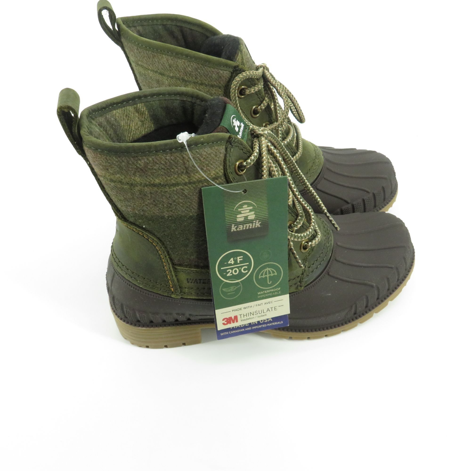 Other Kamik Khaki Women's Lace-Up Waterproof Winter Boots Size 5 N Size US 5 / IT 35 - 5 Thumbnail