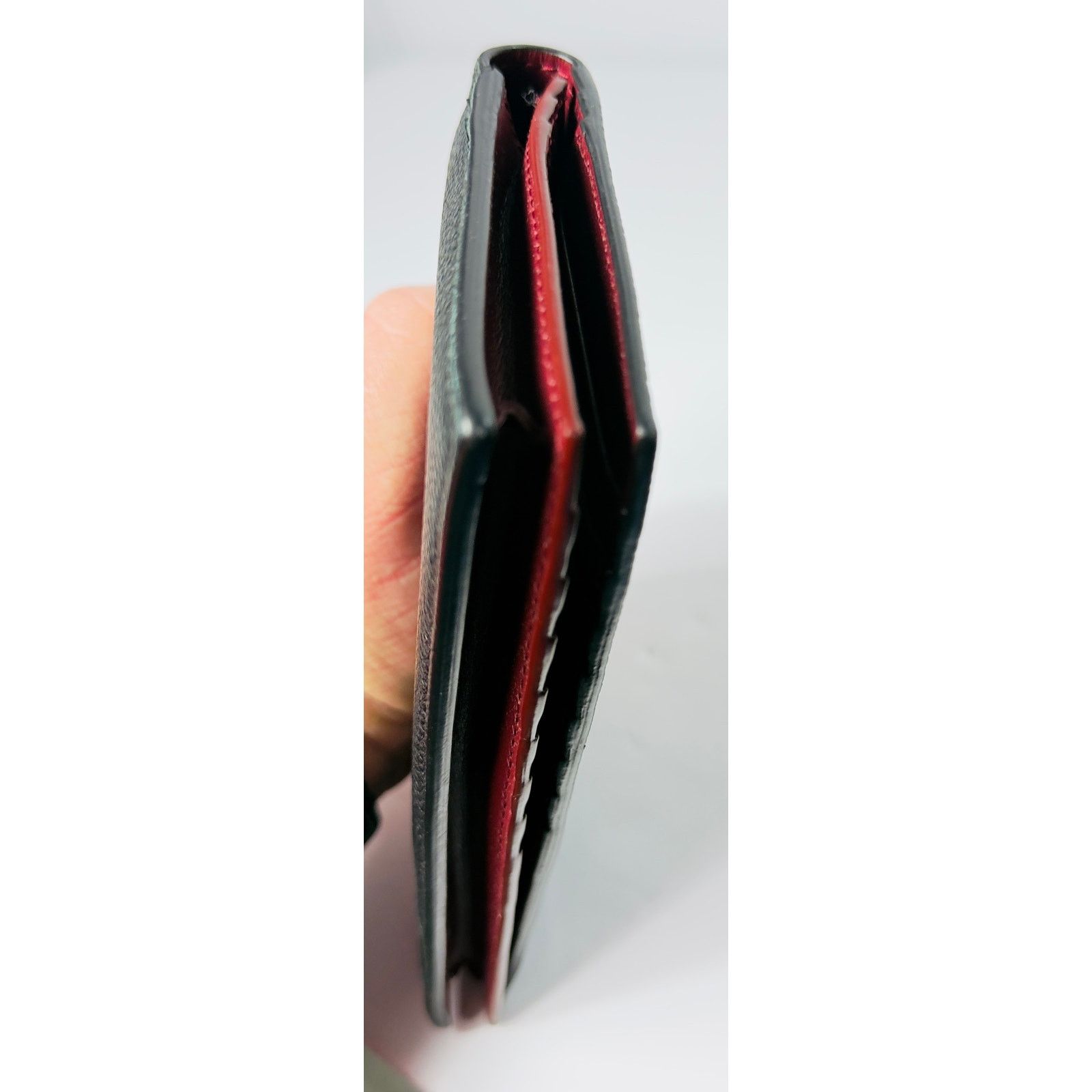 Bvlgari BVLGARI Black Pebbled Calfskin Leather Long Wallet Unisex Size ONE SIZE - 7 Thumbnail
