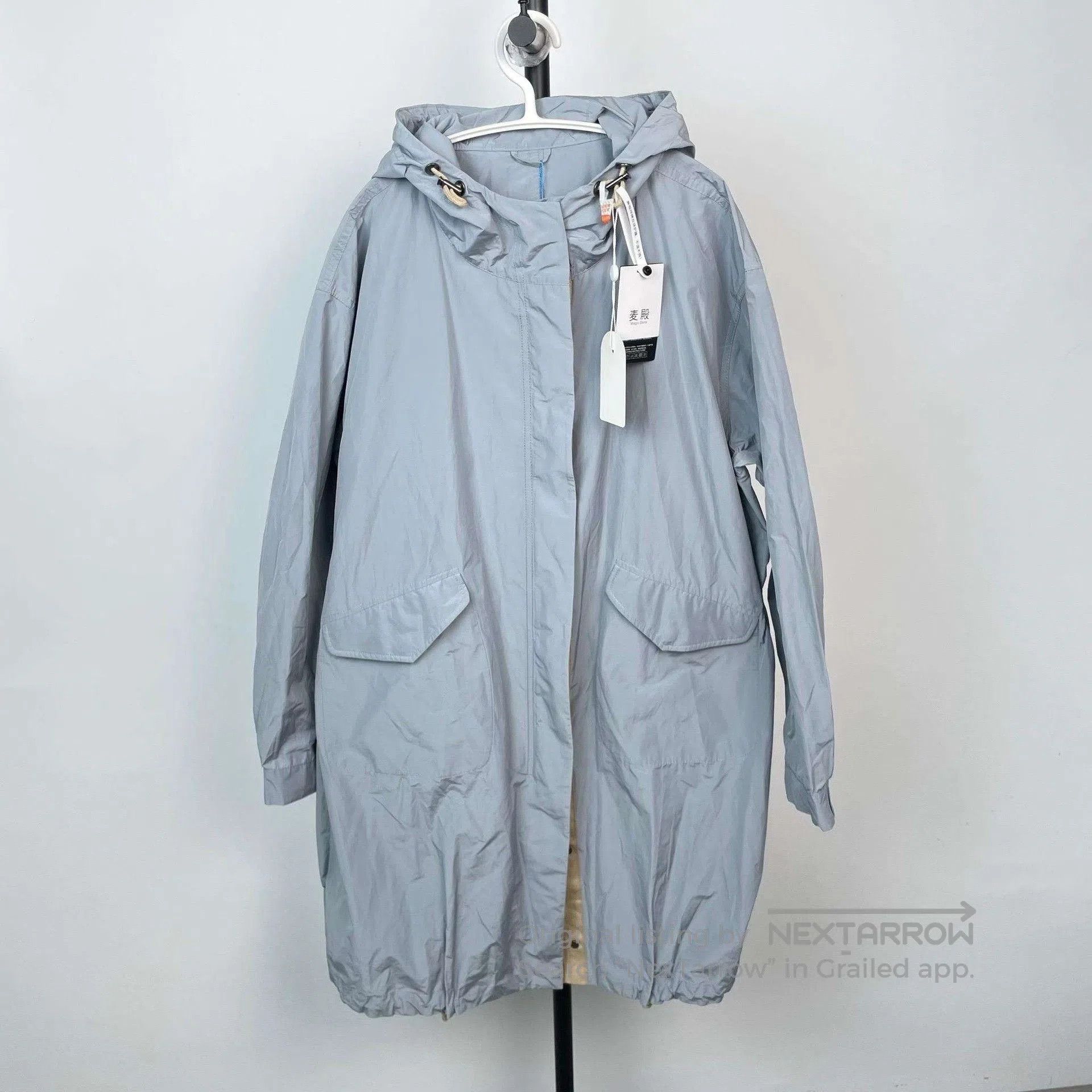Brunello Cucinelli Brunello Cucinelli Light Blue Long Coat. Size M / US 6-8 / IT 42-44 - 1 Thumbnail