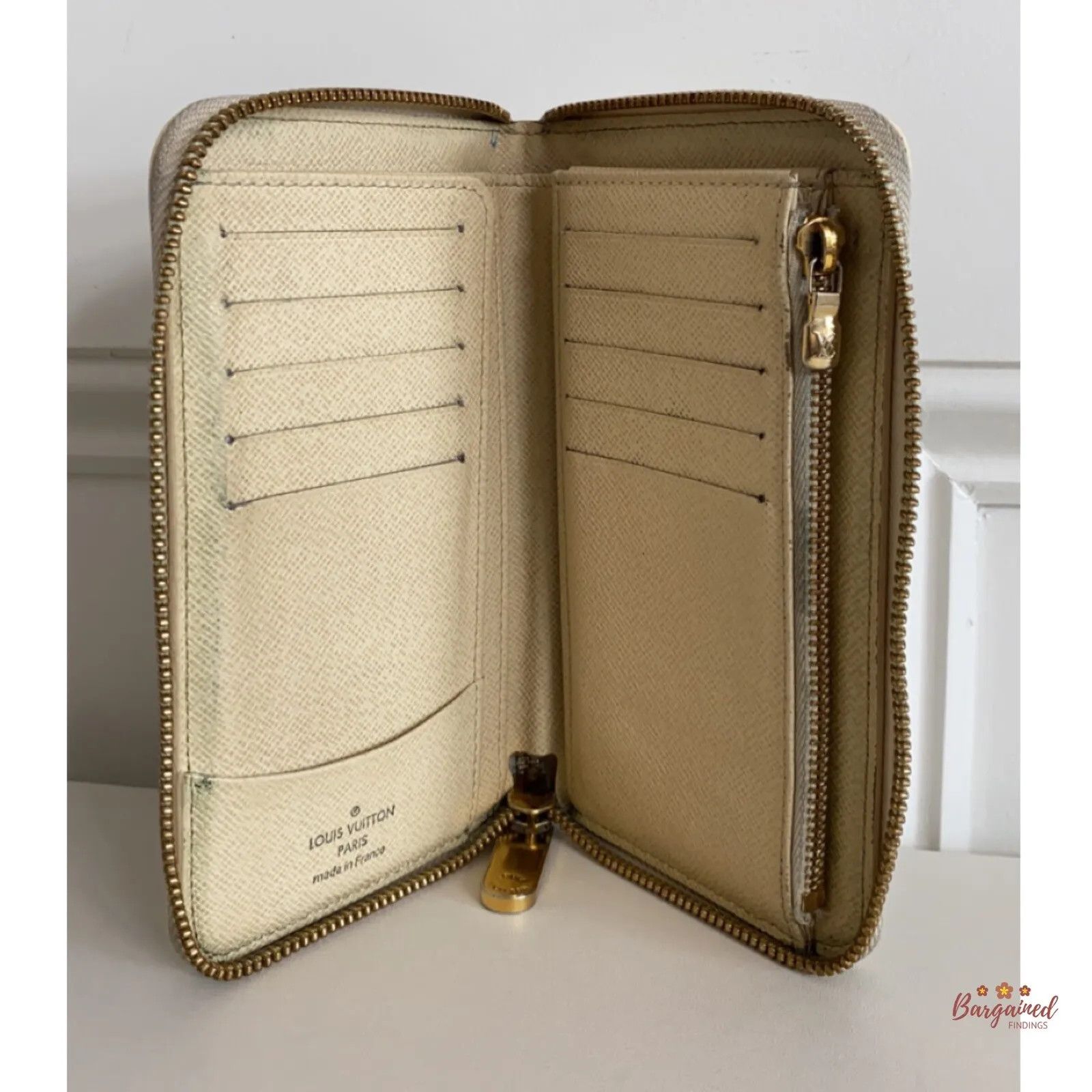 Louis Vuitton Louis Vuitton Damier Azur Canvas Leather Zippy Wallet Size ONE SIZE - 7 Thumbnail