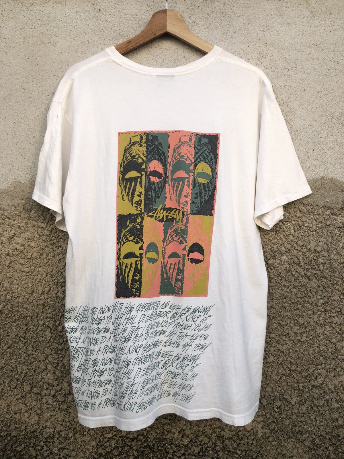Stussy Rare? Stussy Masks Tshirt Distressed | Grailed