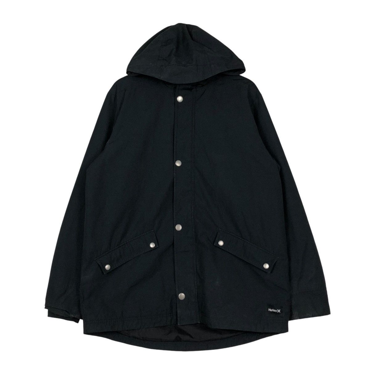 Hurley 🔥VINTAGE HUNTING JACKET ICONIC BLACK SURVIVAL HURLEY CARGO Size US M / EU 48-50 / 2 - 3 Thumbnail