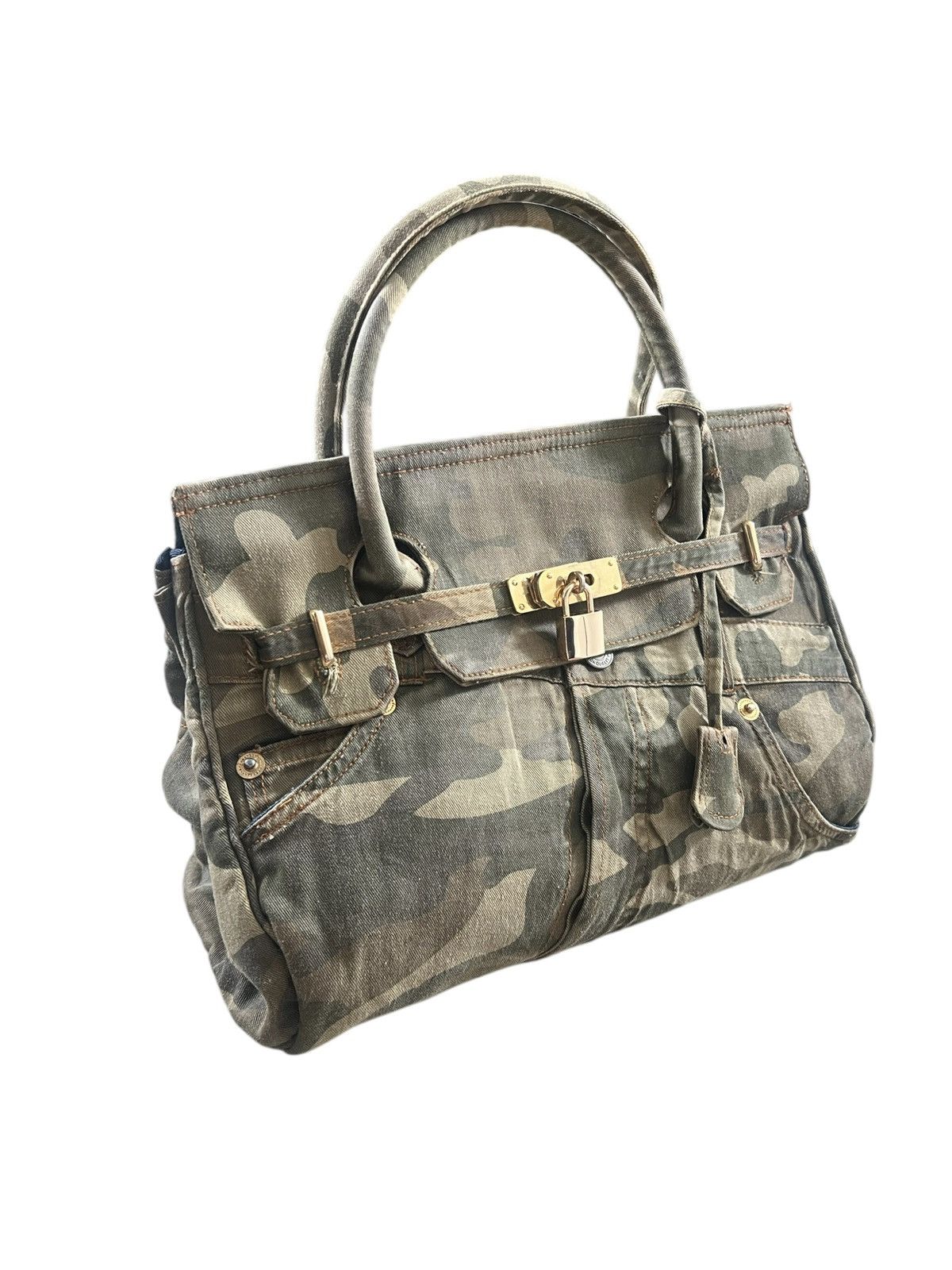 Hermes Airbag TPM Toile □H stamp Serie Navy Black HERMES